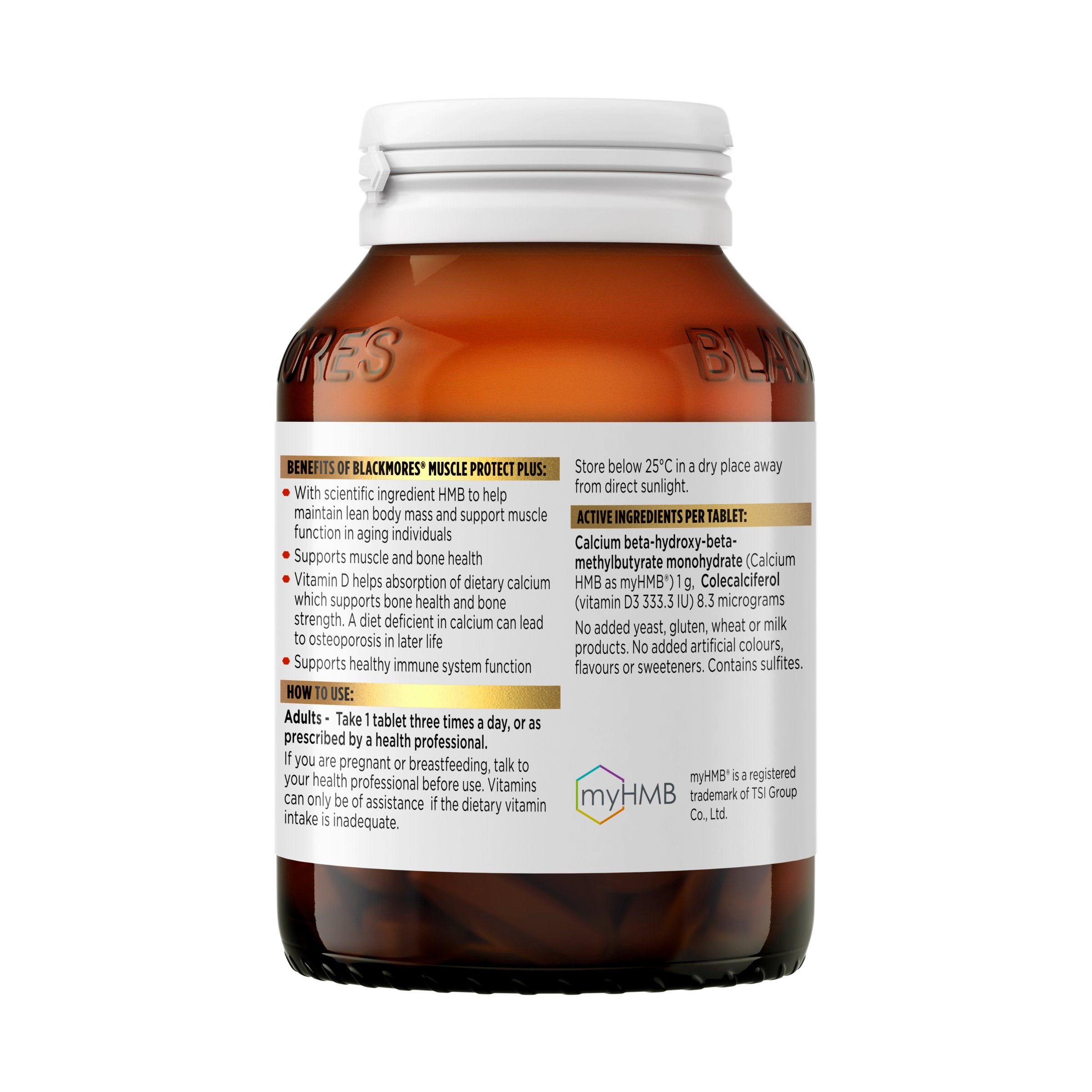 Blackmores Muscle Protect Plus 60 tablets - Image 2
