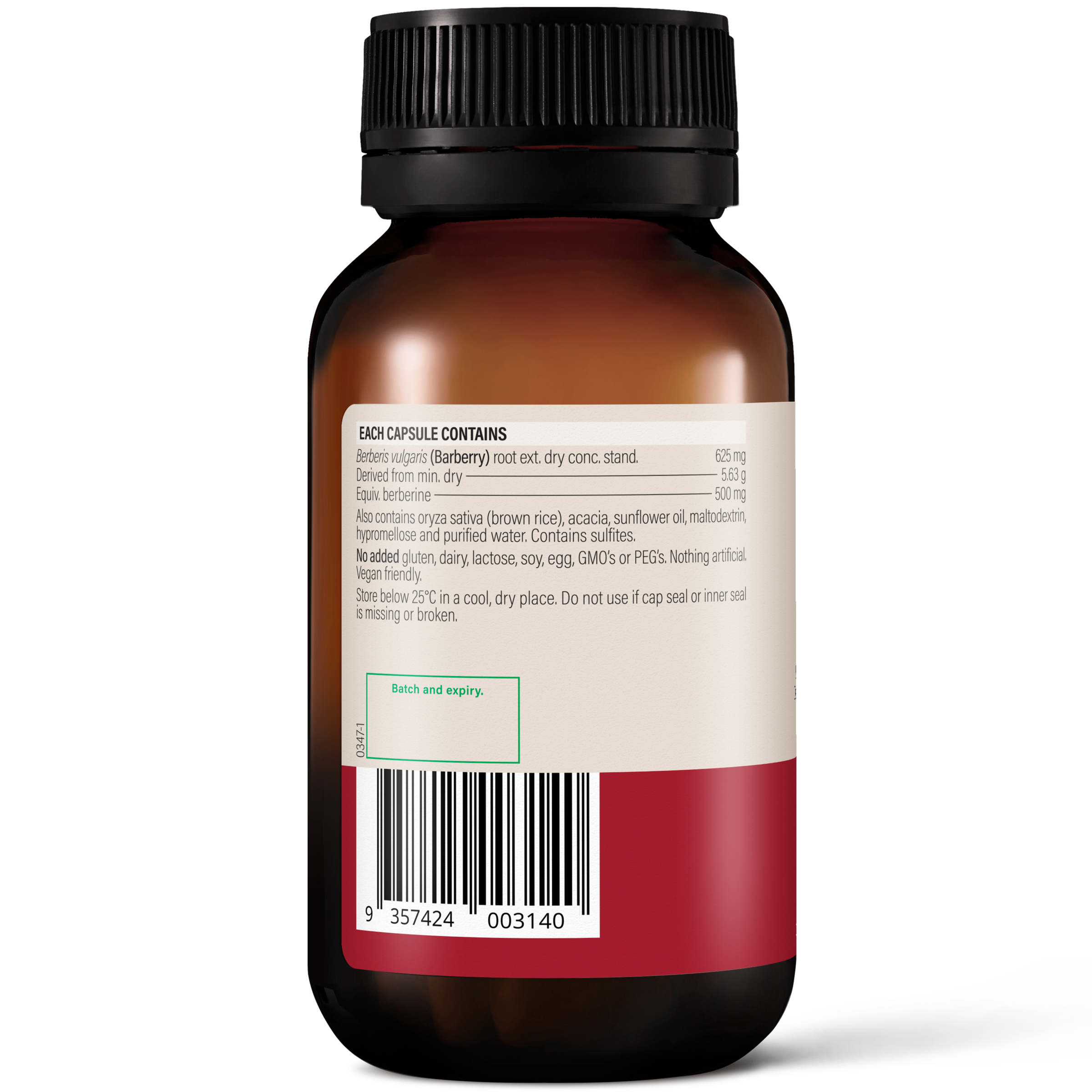 Wanderlust High Strength Berberine 120 capsules - Image 2