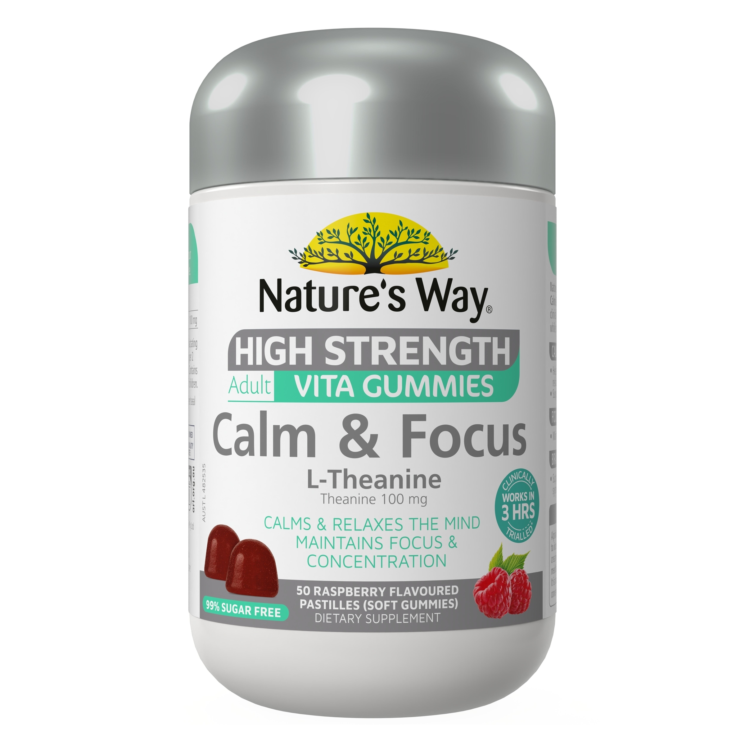 Nature's Way High Strength Adult Vita Gummies Calm & Focus L-Theanine 50 pastilles - Image 1