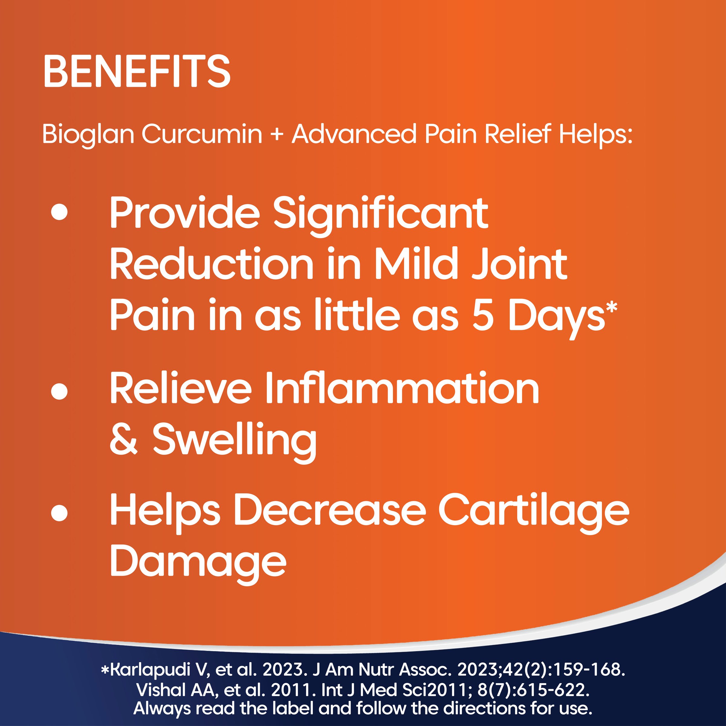 Bioglan Curcumin + Advanced Pain Relief 50 tablets - Image 6