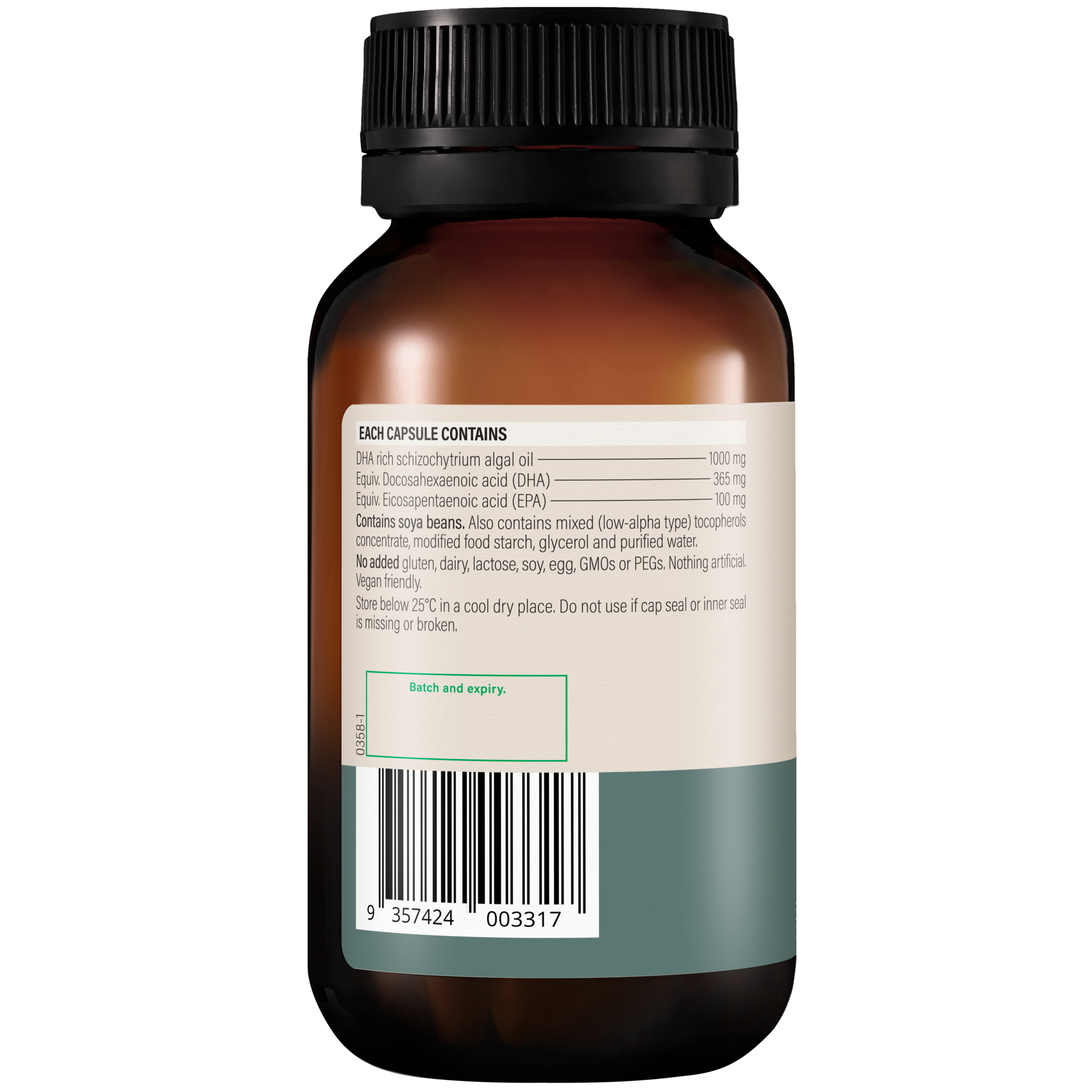 Wanderlust Plant Omega-3 - 60 capsules - Image 3