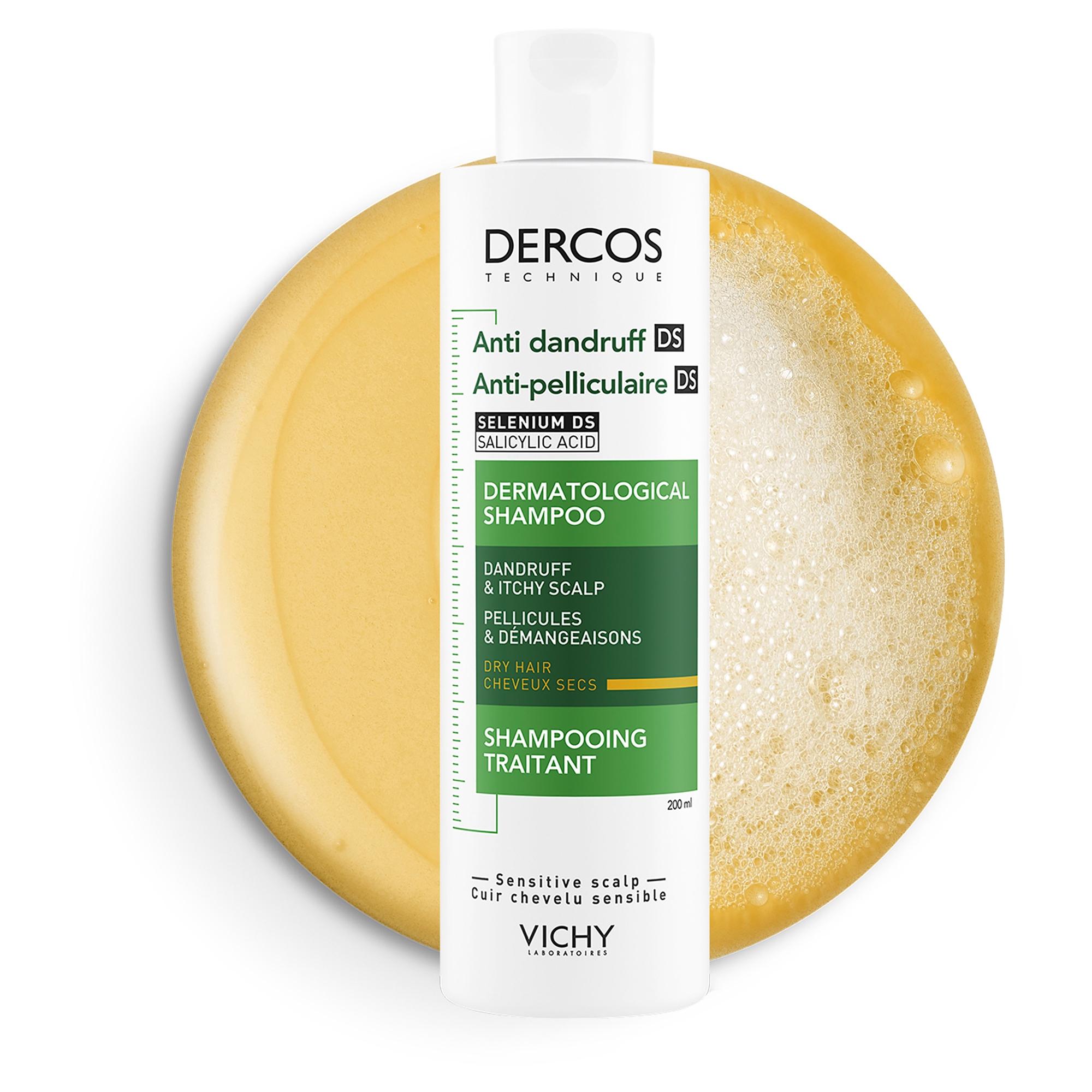 Dercos Anti-Dandruff Dandruff Shampoo Dry Hair 200ml - Image 4