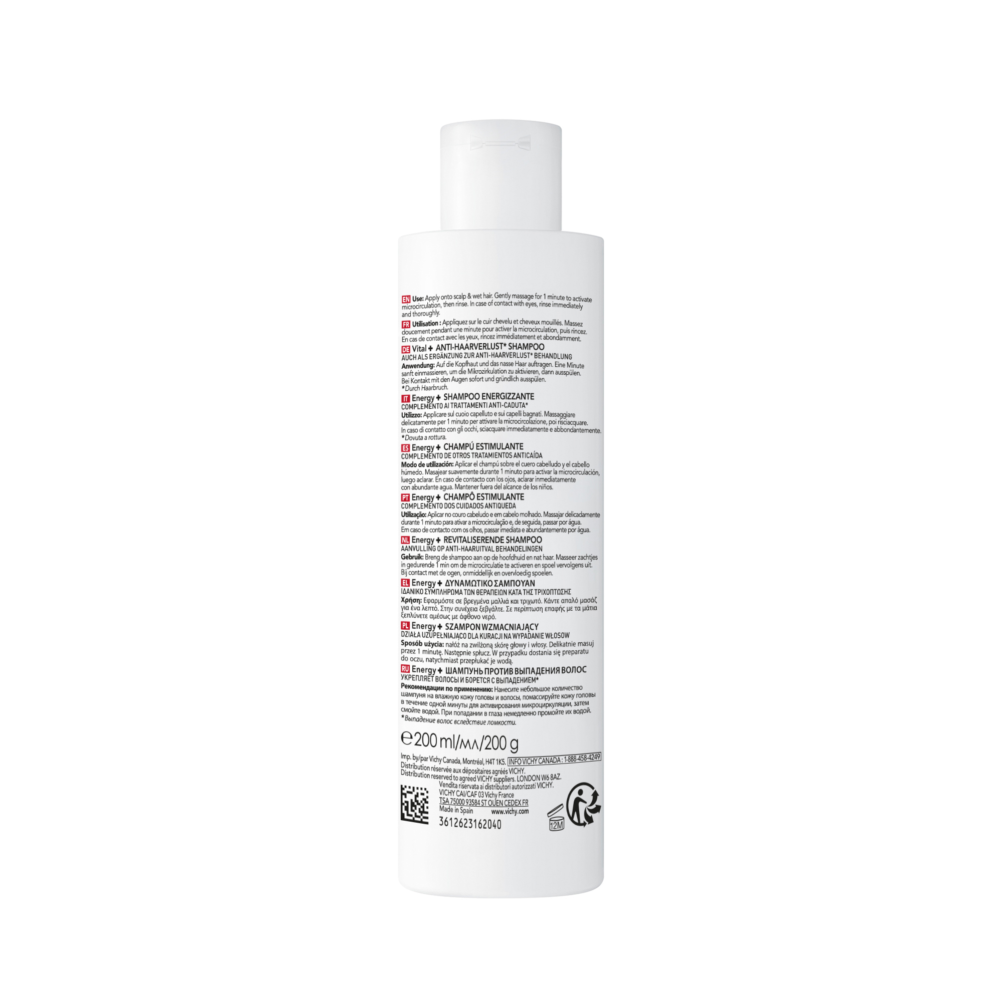 Dercos Energising Stimulator Shampoo200ml - Image 2