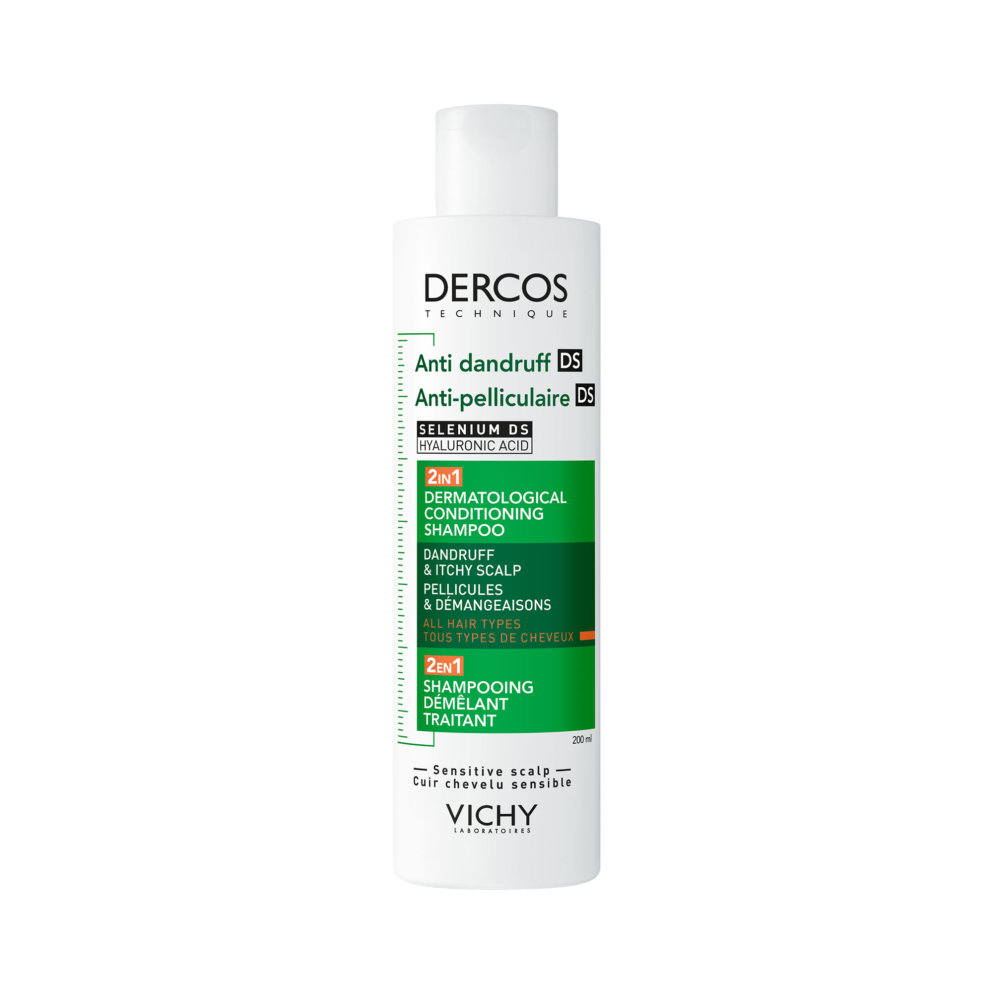 Dercos Anti-Dandruff Dandruff Shampoo 2In1 - 200ml - Image 1