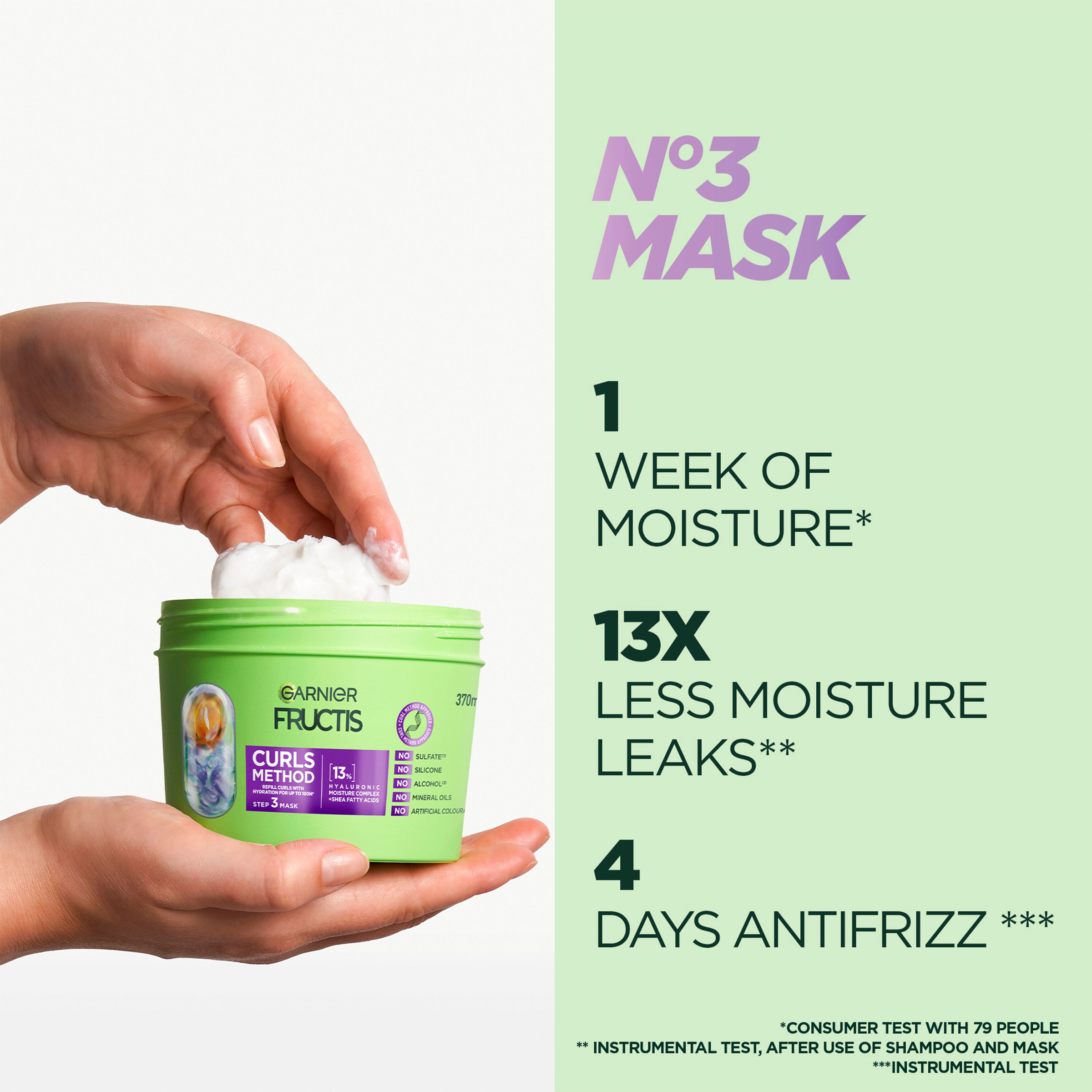 Garnier Fructis Curls Method Mask 370ml - Image 4