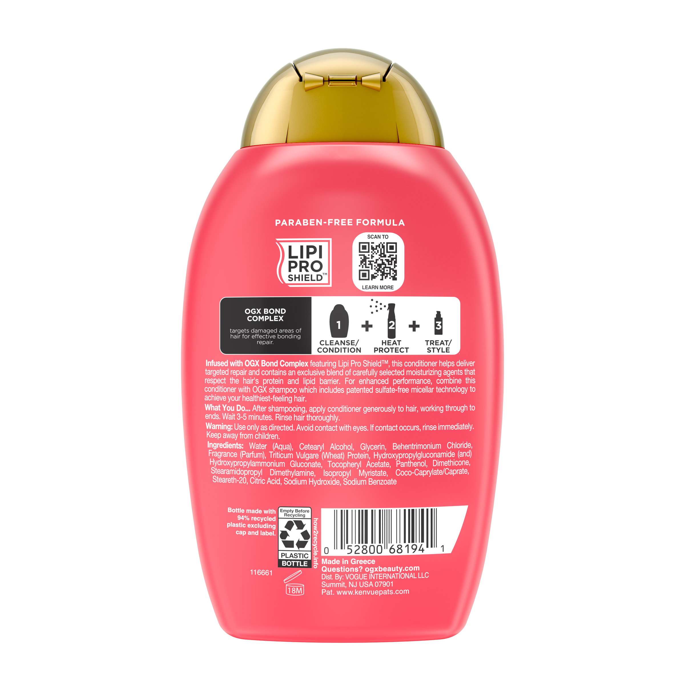 Ogx Bond Protein Repair Conditioner 385ml - Image 2