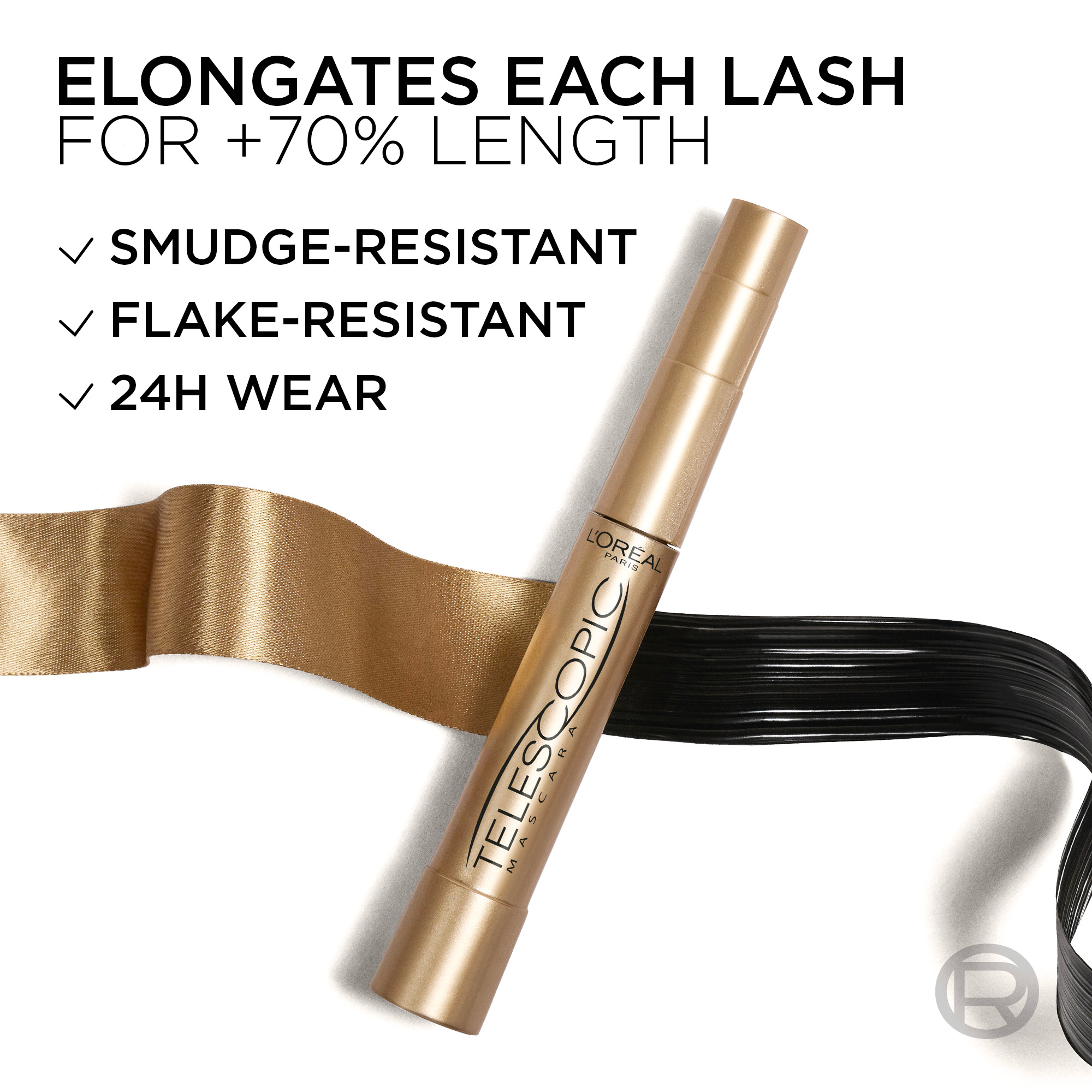 L'Oreal Paris Telescopic Mascara Black Uc 1 each - Image 5
