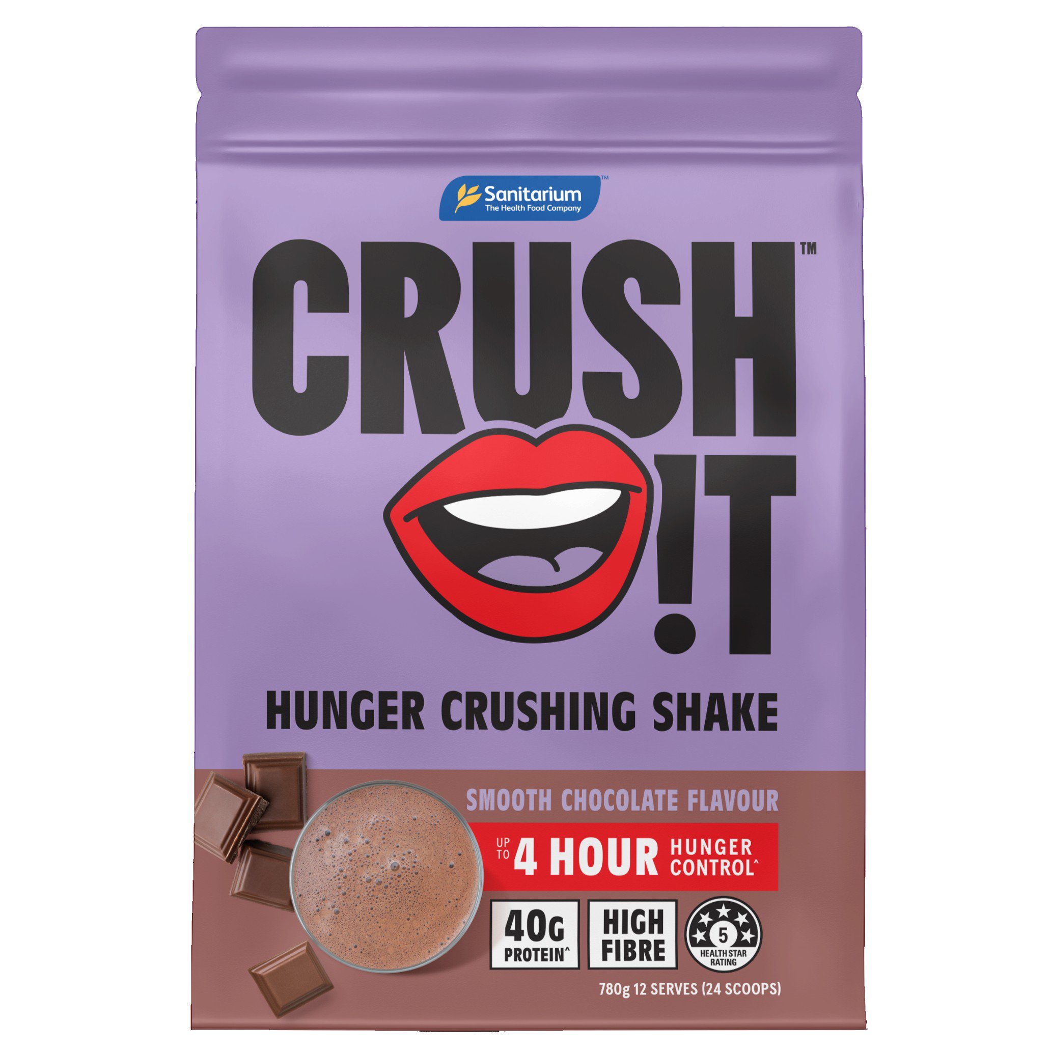 Sanitarium Crush It Shake Smooth Chocolate Flavour 780g - Image 1