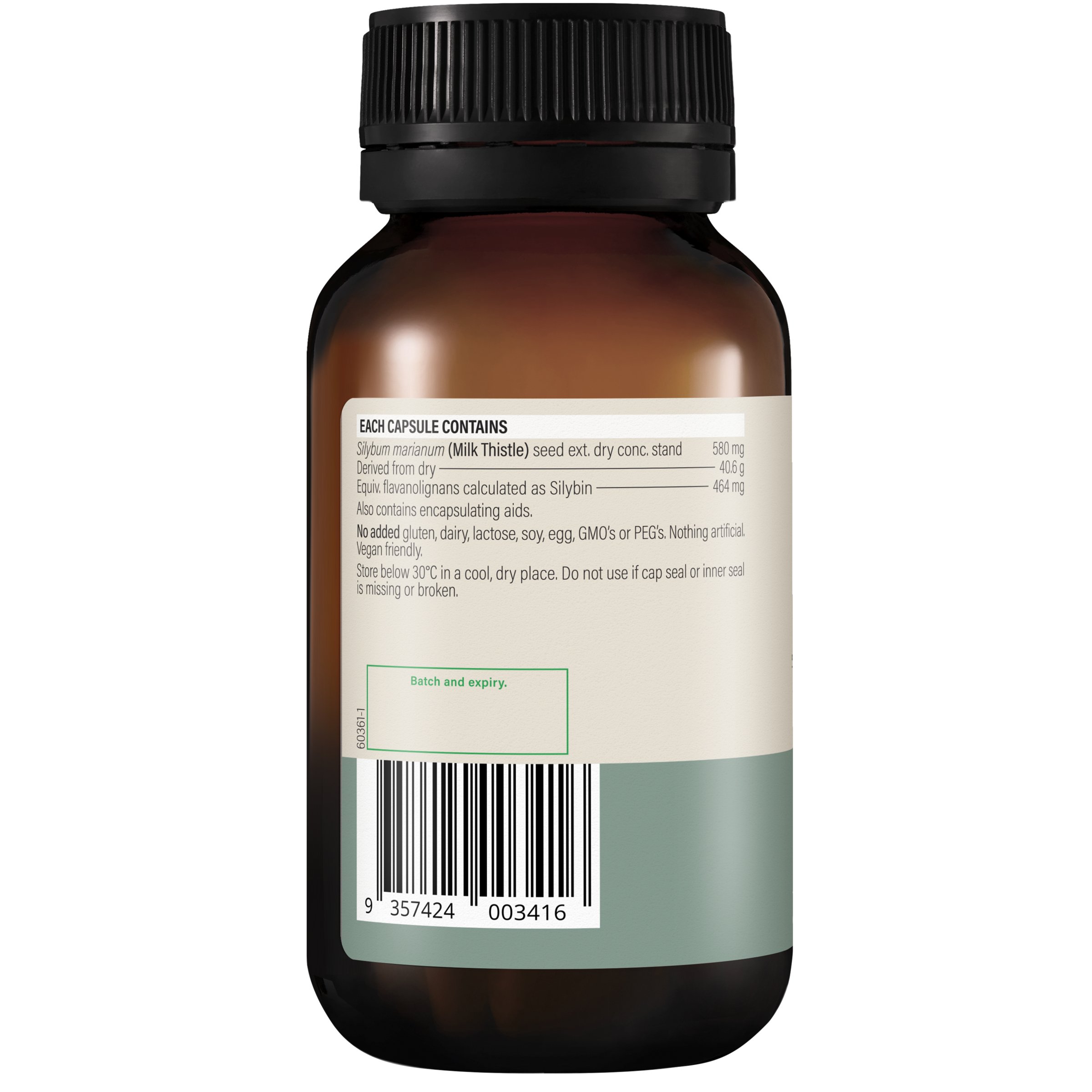Wanderlust High Strength Milk Thistle 100 capsules - Image 3