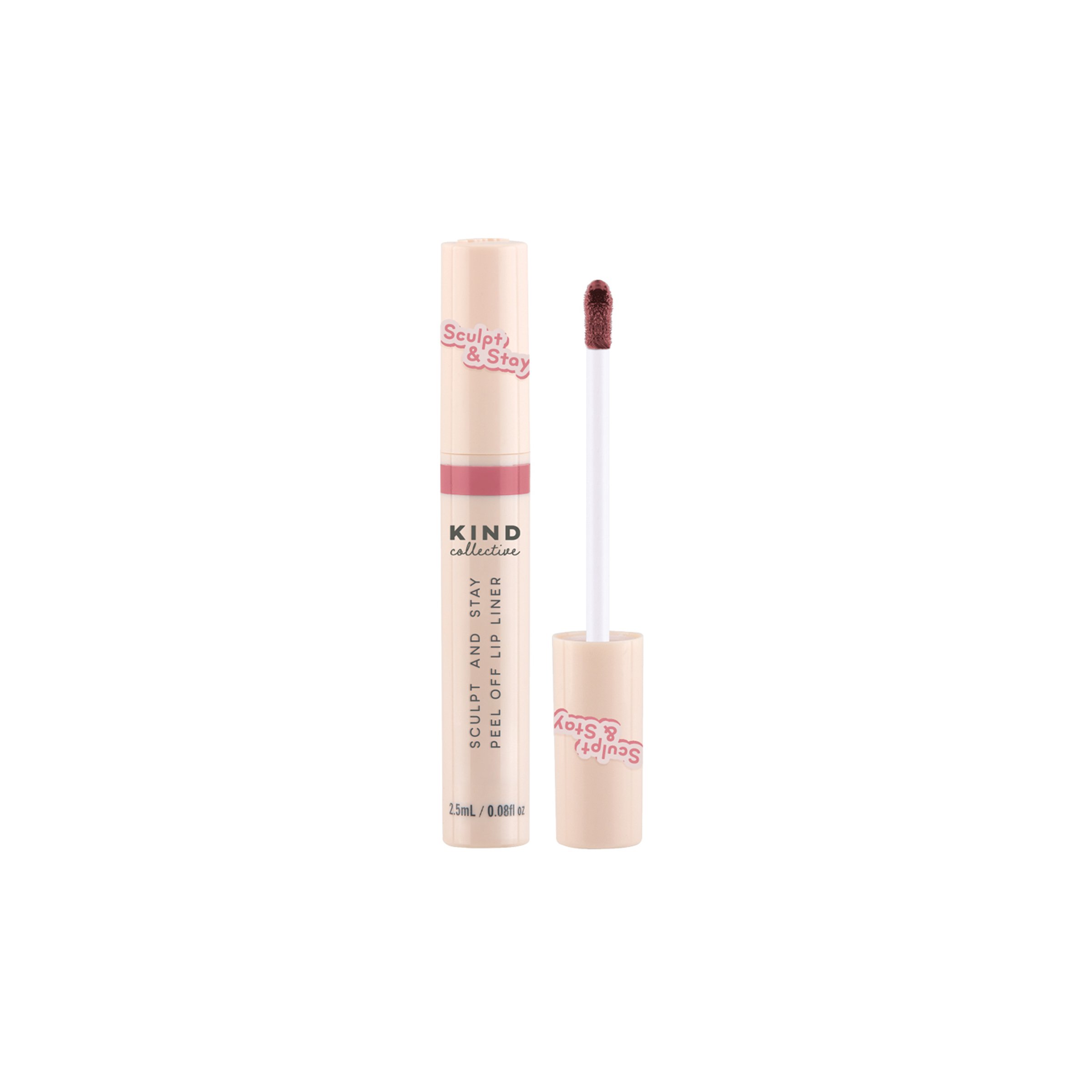 Kind Collective Sculpt & Stay Peel Off Lip Liner - Petal Crush 2.5ml