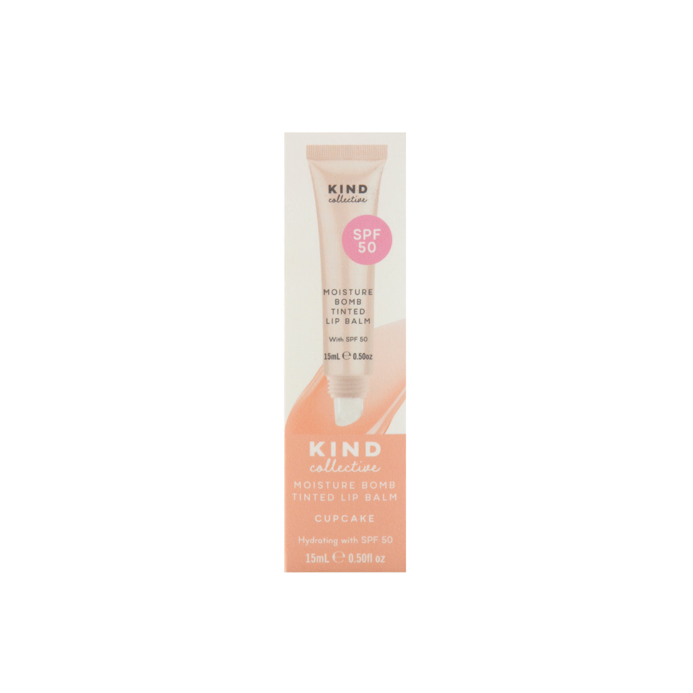 Kind Collective Moisture Bomb Tinted Lip Balm SPF50 - Cupcake 18g