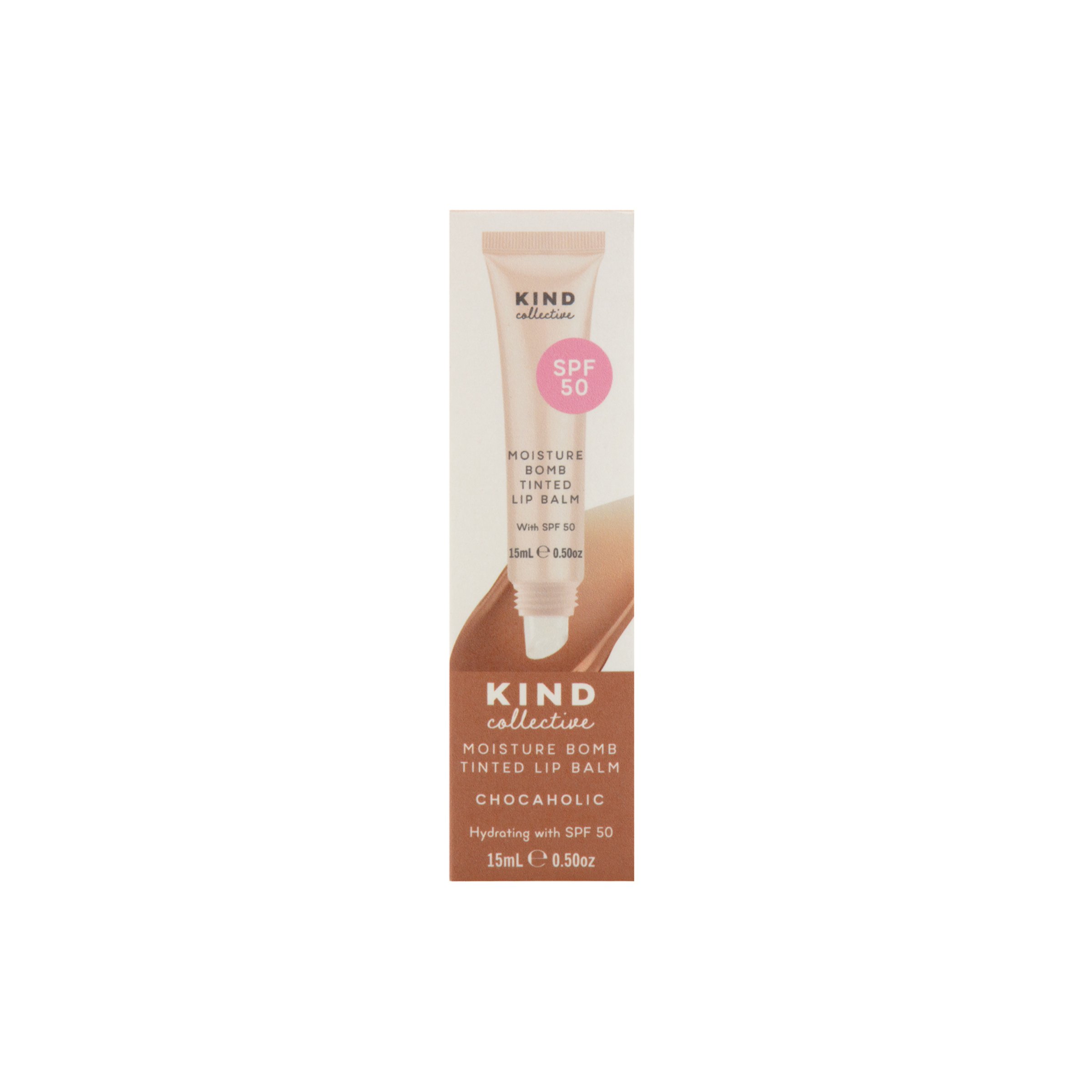 Kind Collective Moisture Bomb Tinted Lip Balm SPF50 - Chocaholic 18g