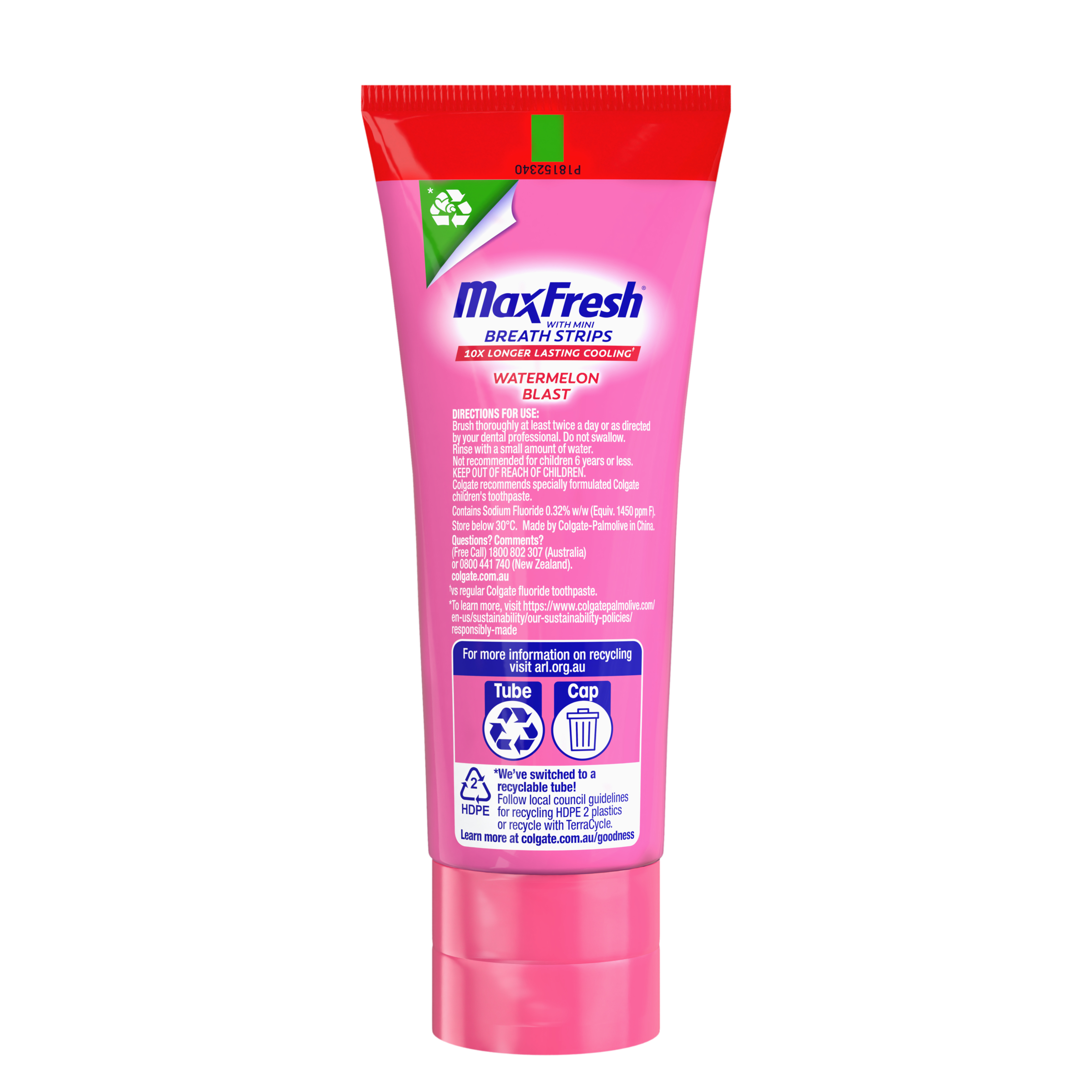 Colgate Toothpaste Max Fresh Watermelon 100g - Image 9