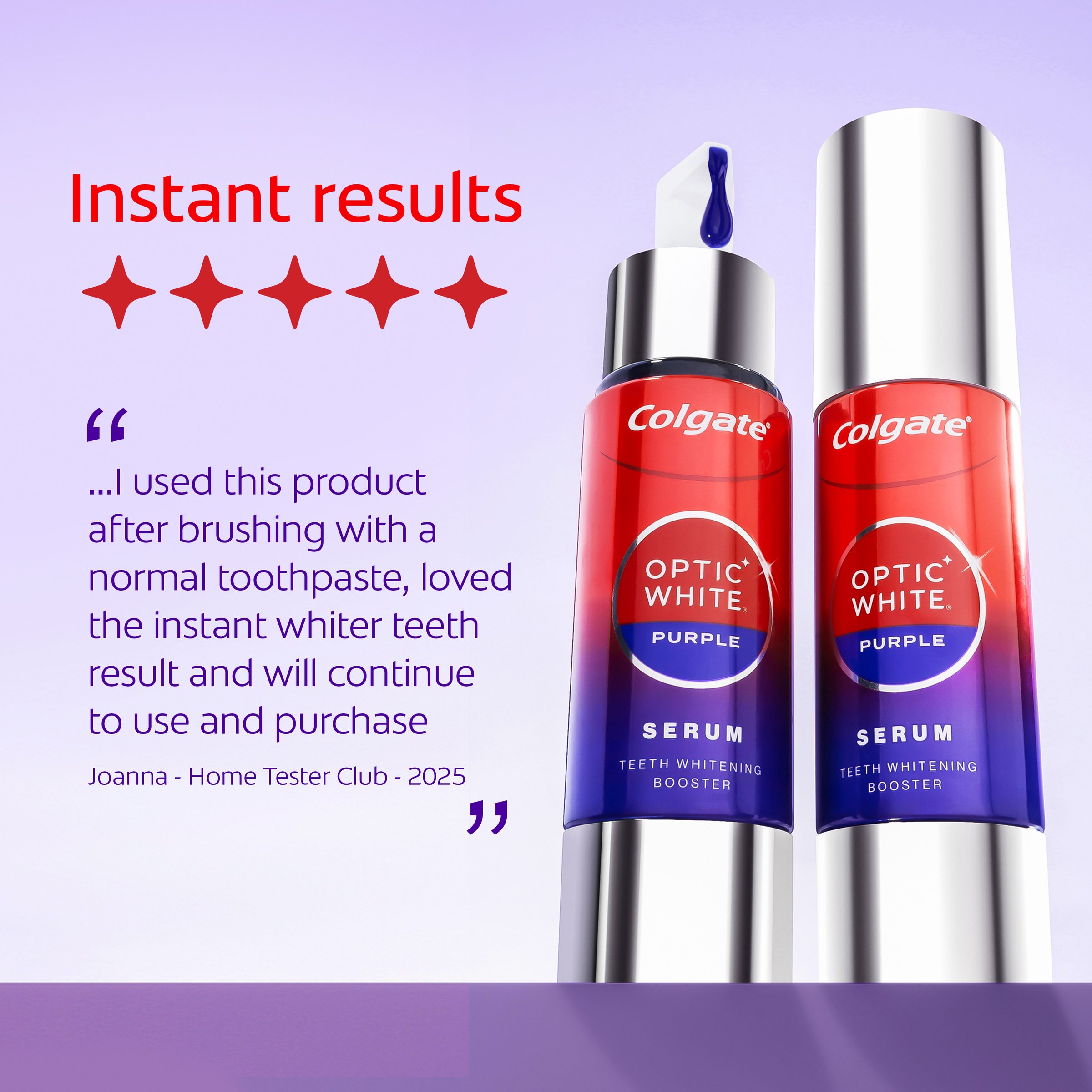 Colgate Optic White Purple Serum 40ml - Image 7