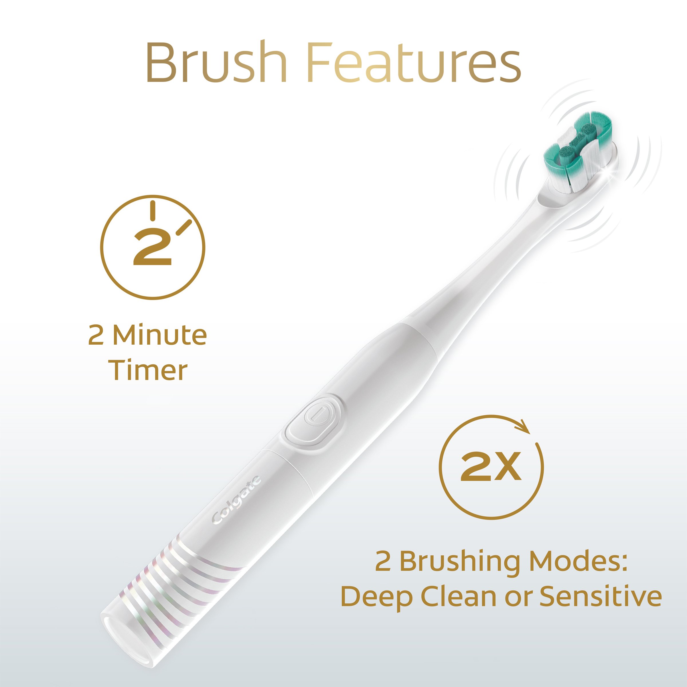 Colgate Total Battery Toothbrush Handle 1 pack - Image 4