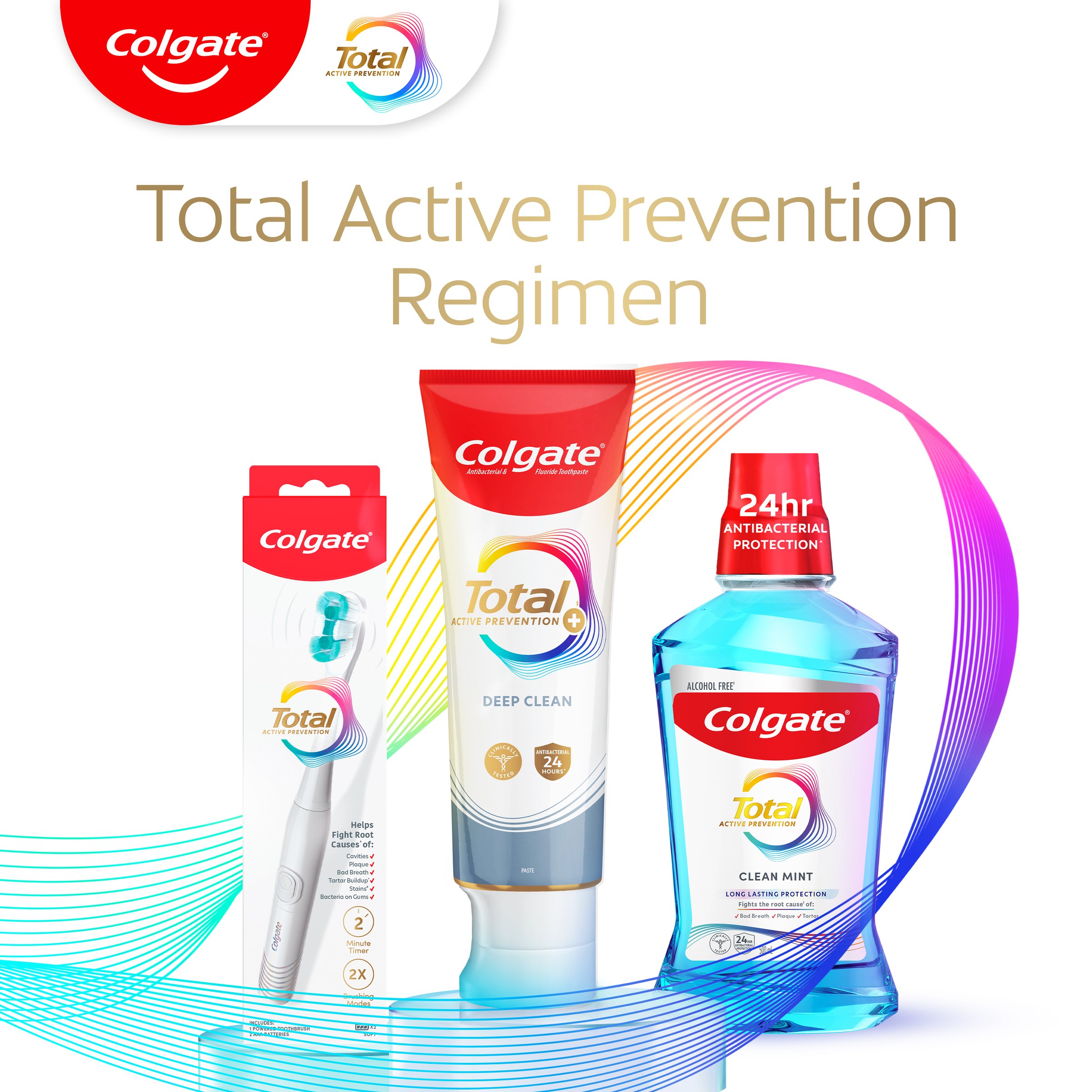 Colgate Total Battery Toothbrush Handle 1 pack - Image 9