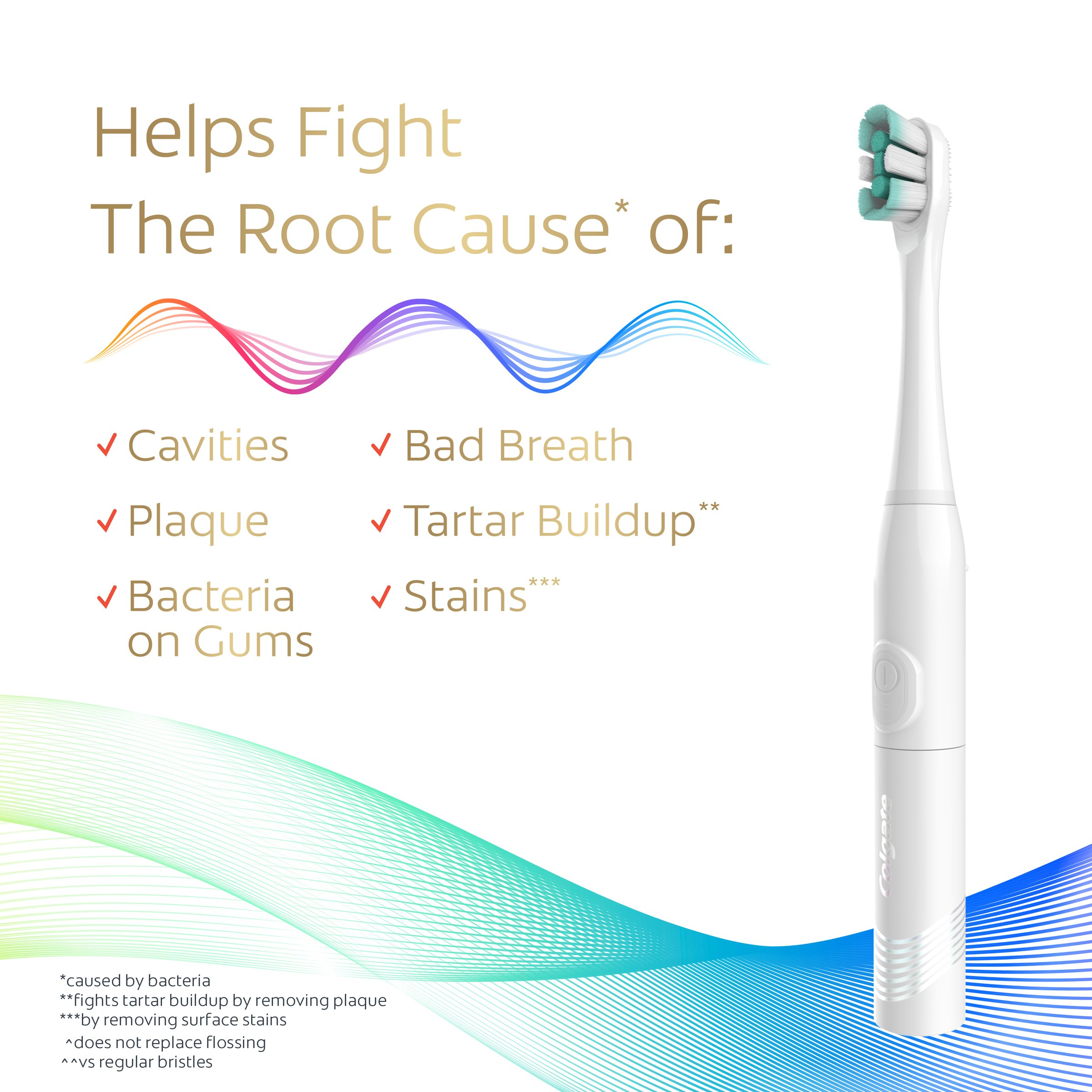 Colgate Total Battery Toothbrush Handle 1 pack - Image 3