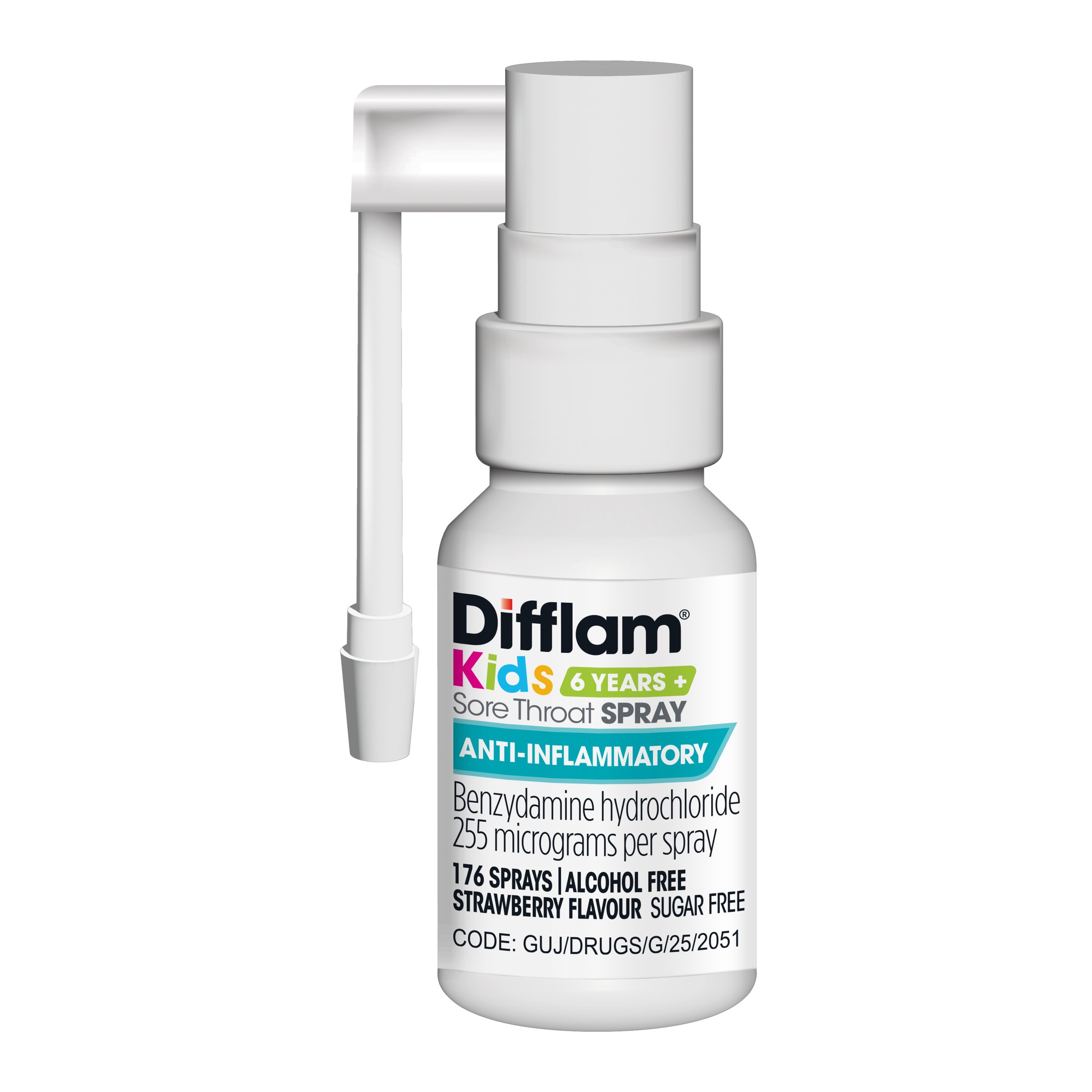 Difflam Kids Sore Throat Spray Strawberry Flavour 30ml - Image 3