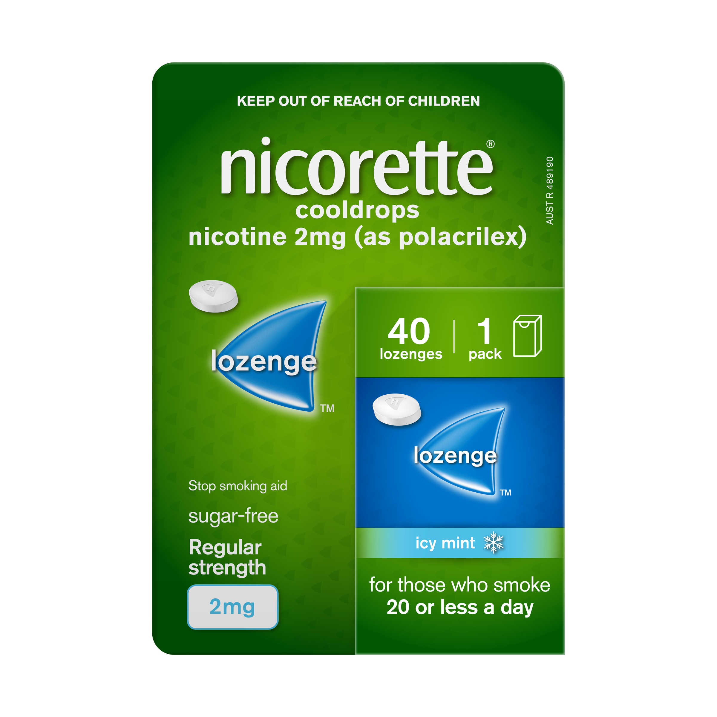 Nicorette Cooldrops 2mg - 40 lozenges - Image 1
