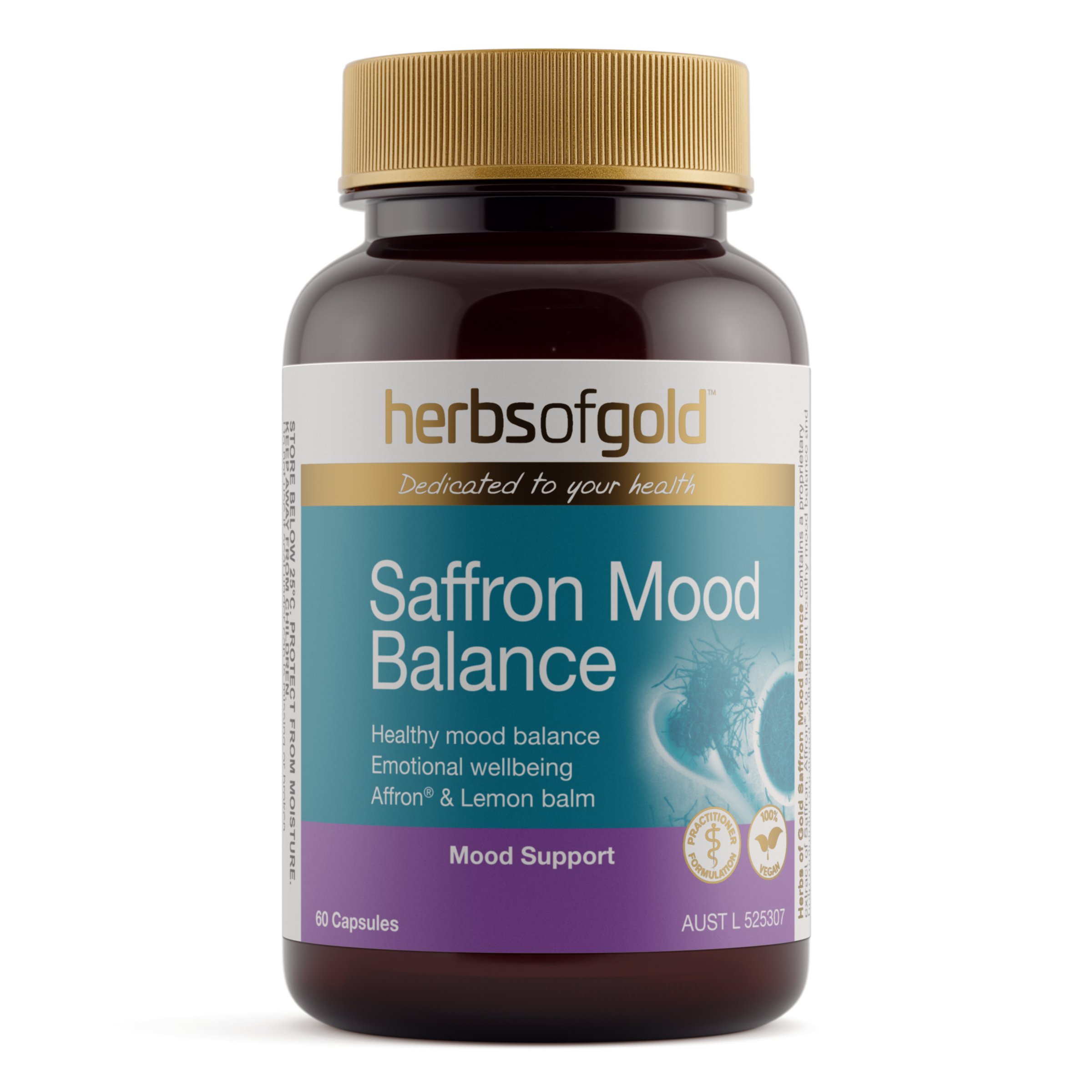 Herbs Of Gold Saffron Mood Balance 60 capsules - Image 1
