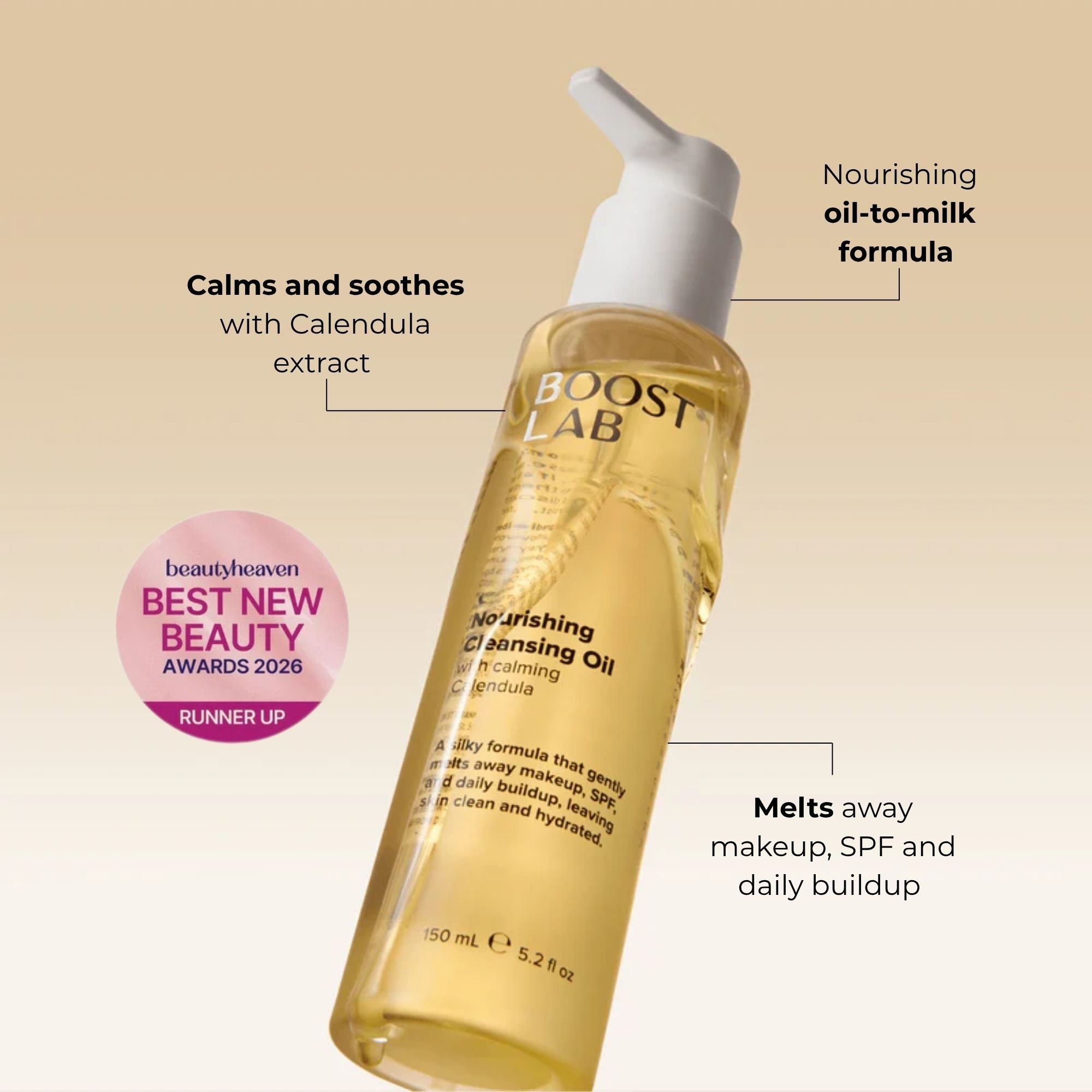 BOOST LAB Nourishing Oil Cleanser 150ml - Image 3