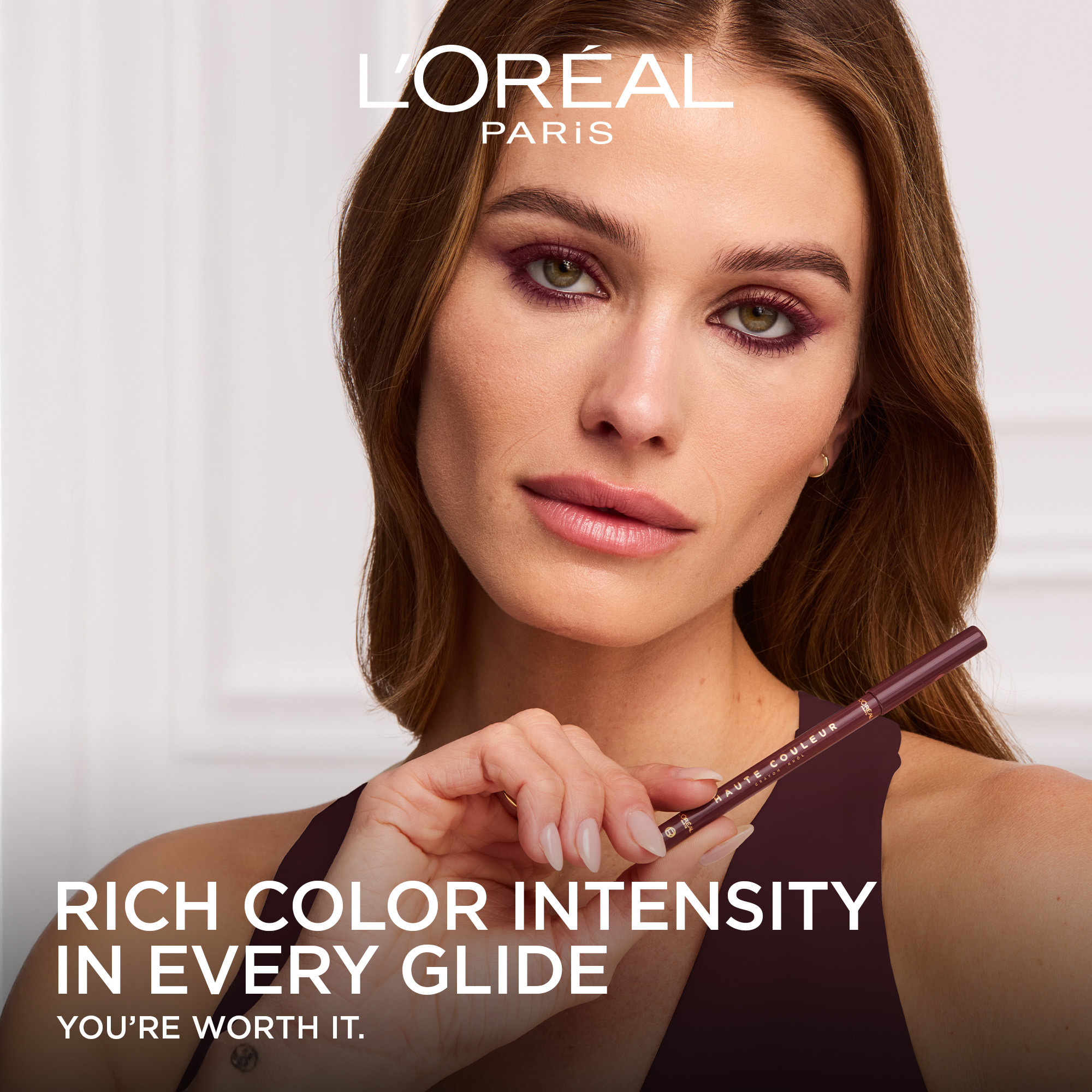 L'Oreal Paris Haute Couleur Khol Eyeliner Bordeaux Cashmere 1 each - Image 4