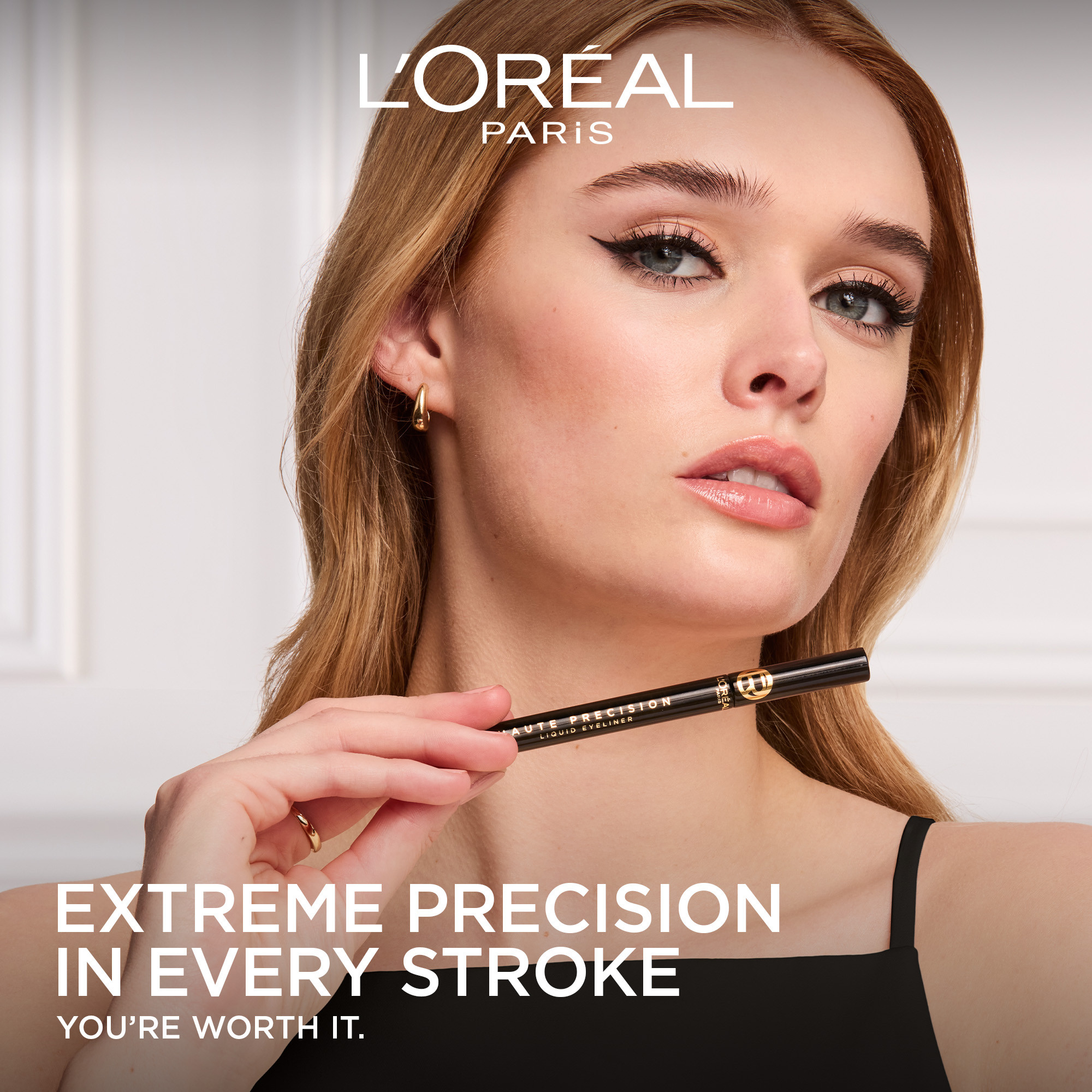 L'Oreal Paris Haute Precision Felt-Tip Eyeliner Noir Silk 1 each - Image 5