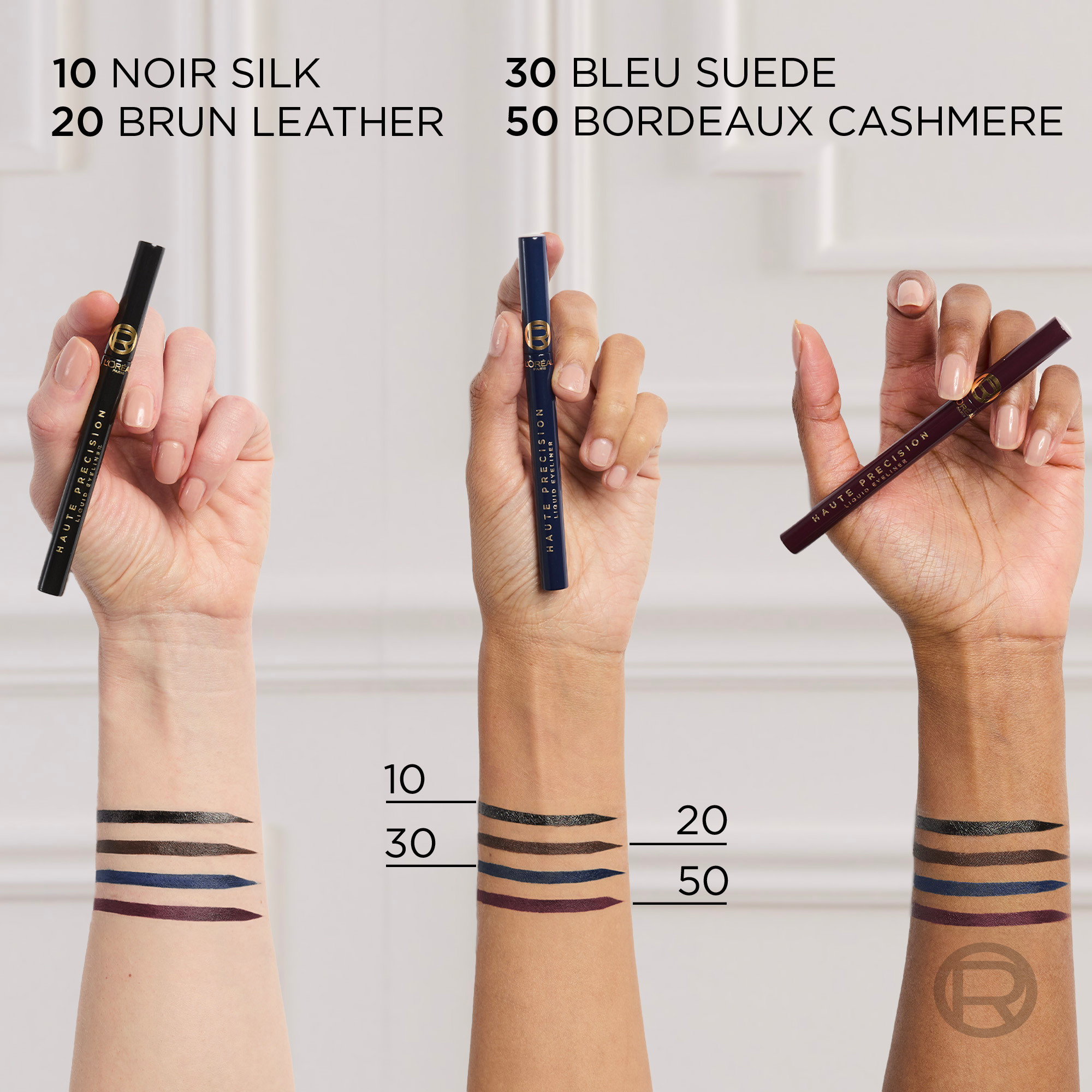 L'Oreal Paris Haute Precision Felt-Tip Eyeliner Bordeaux Cashmere 1 each - Image 3