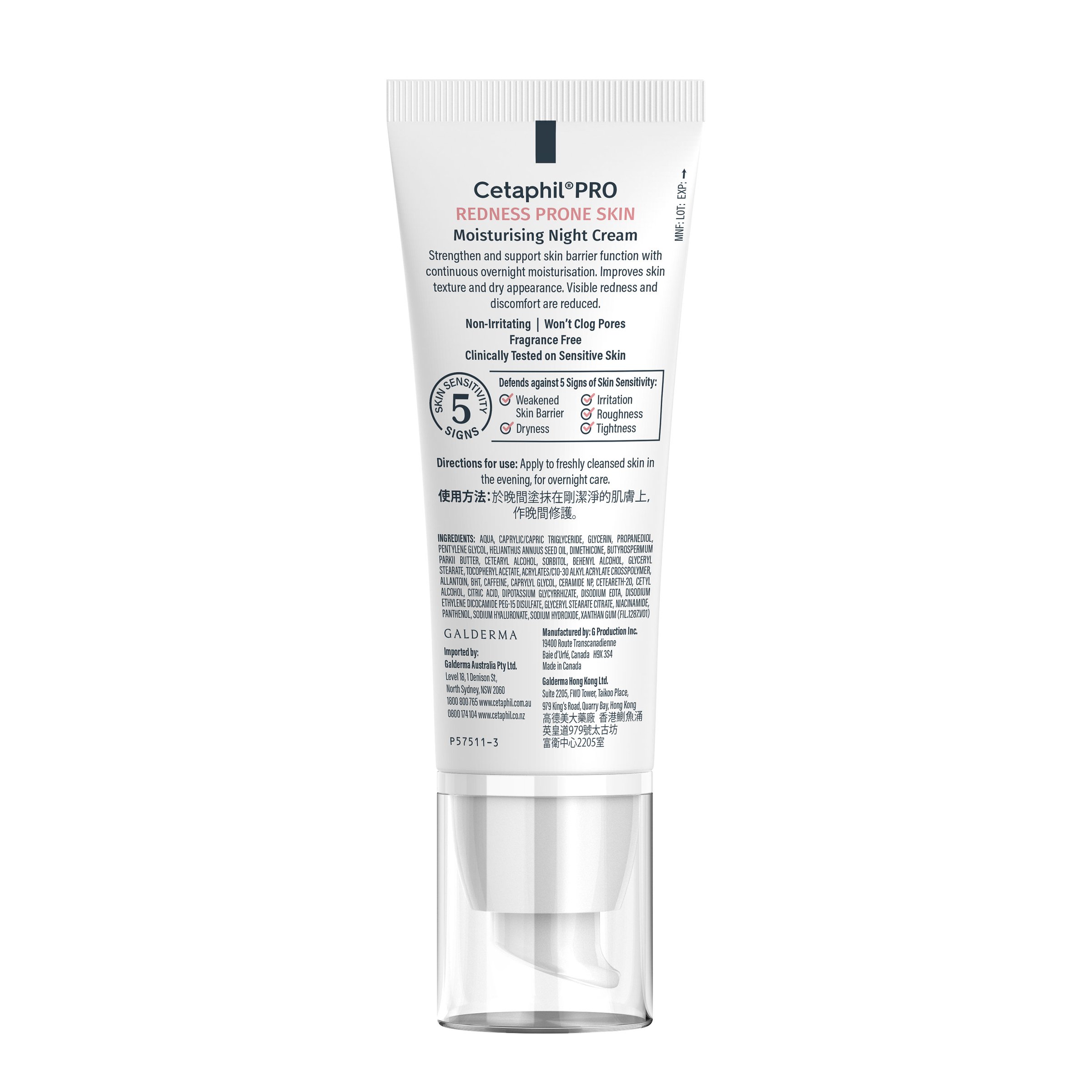 Cetaphil Pro Redness Prone Skin Moisturising Night Cream 50ml - Image 2