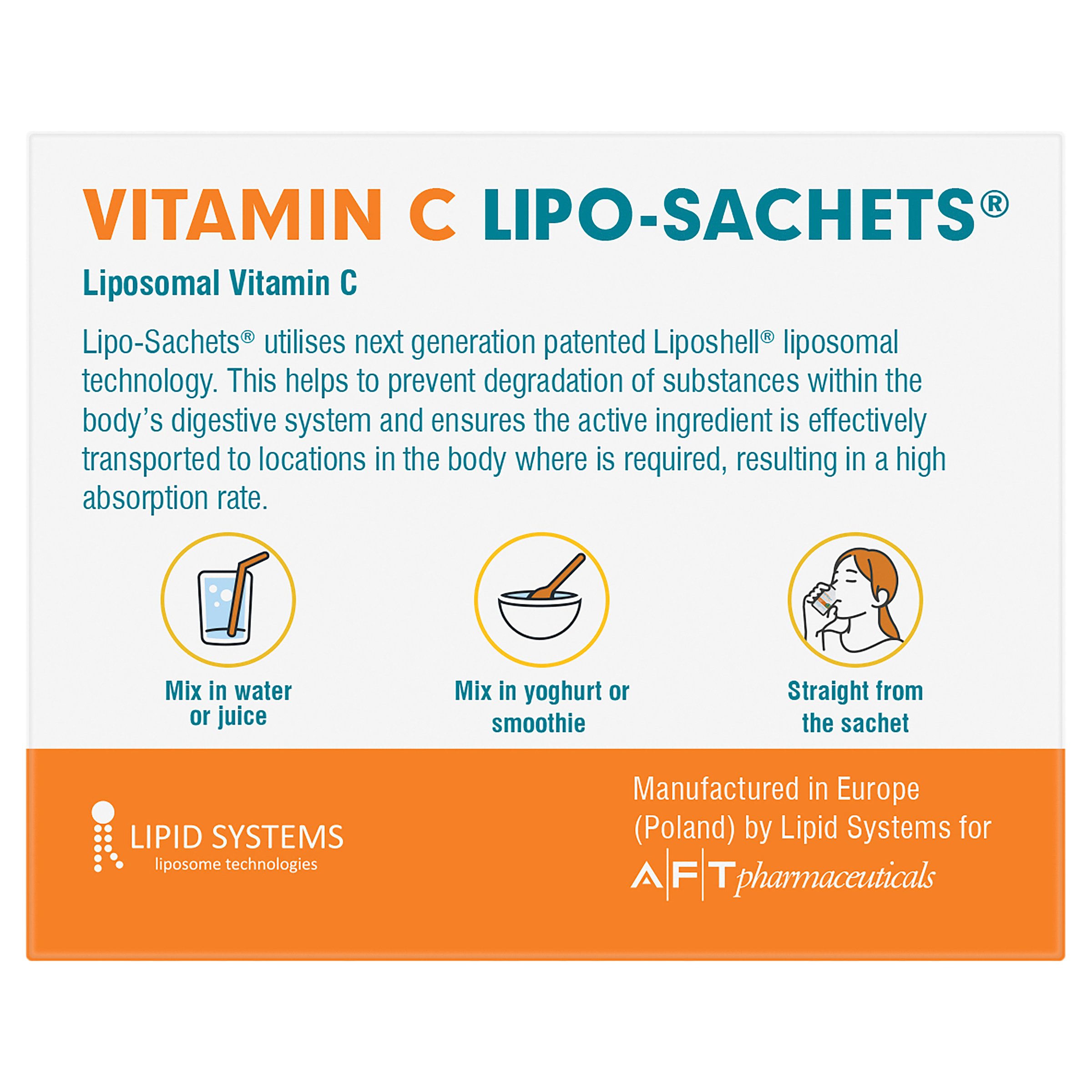 Lipo-Sachets Vitamin C Kids Blackcurrent 500mg 30 sachets - Image 6