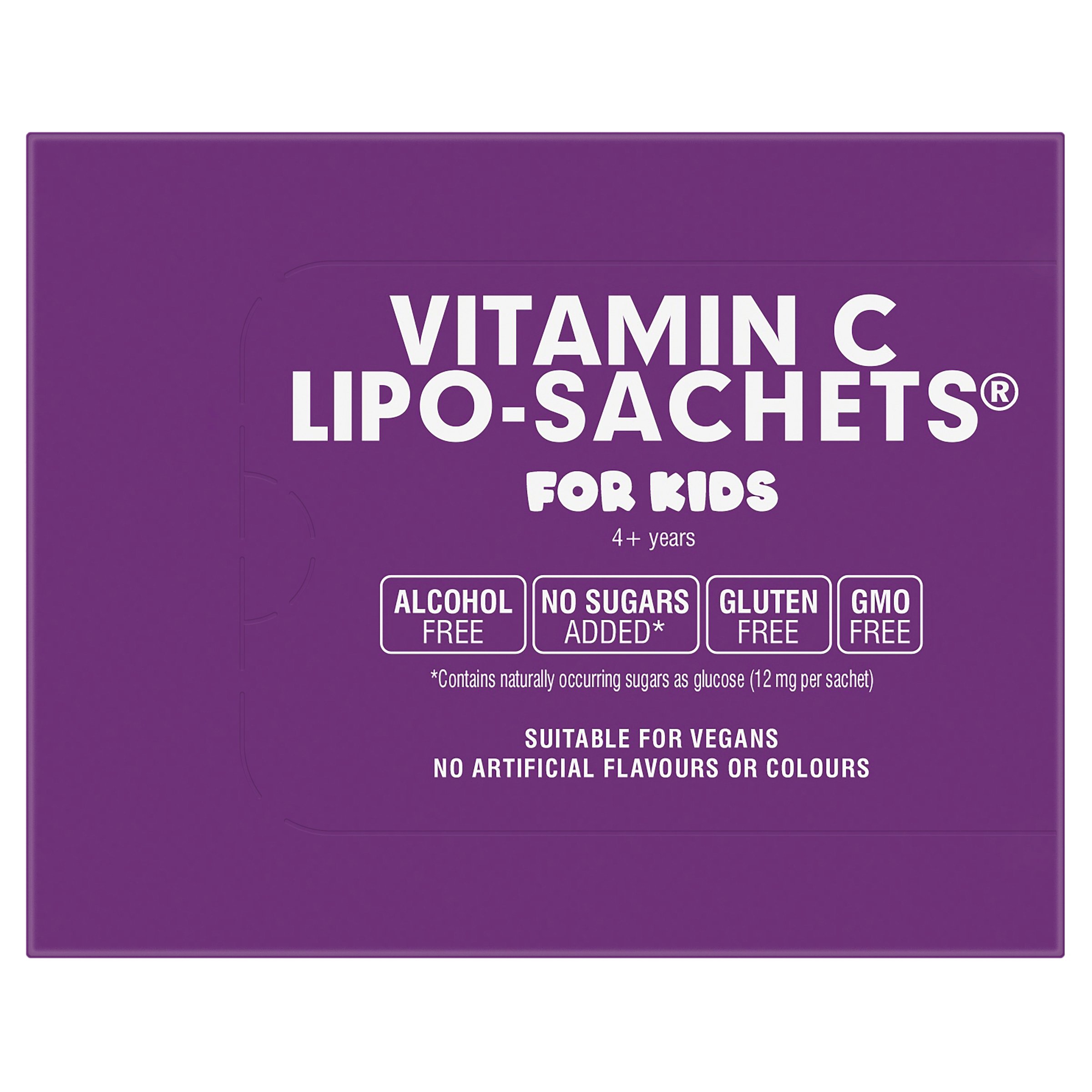 Lipo-Sachets Vitamin C Kids Blackcurrent 500mg 30 sachets - Image 3