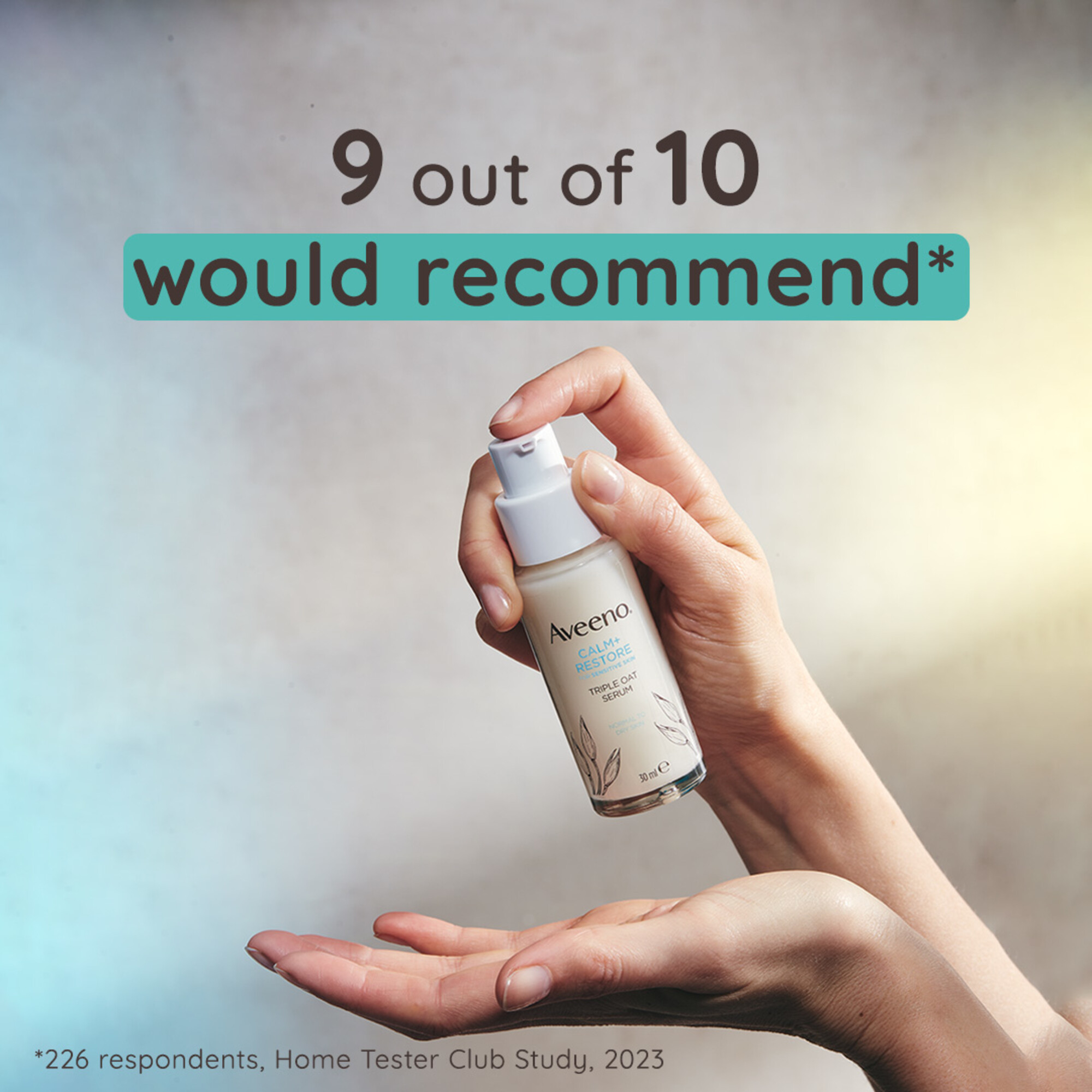 Aveeno Face Calm + Restore Sensitive Skin Triple Oat Serum 30ml - Image 8
