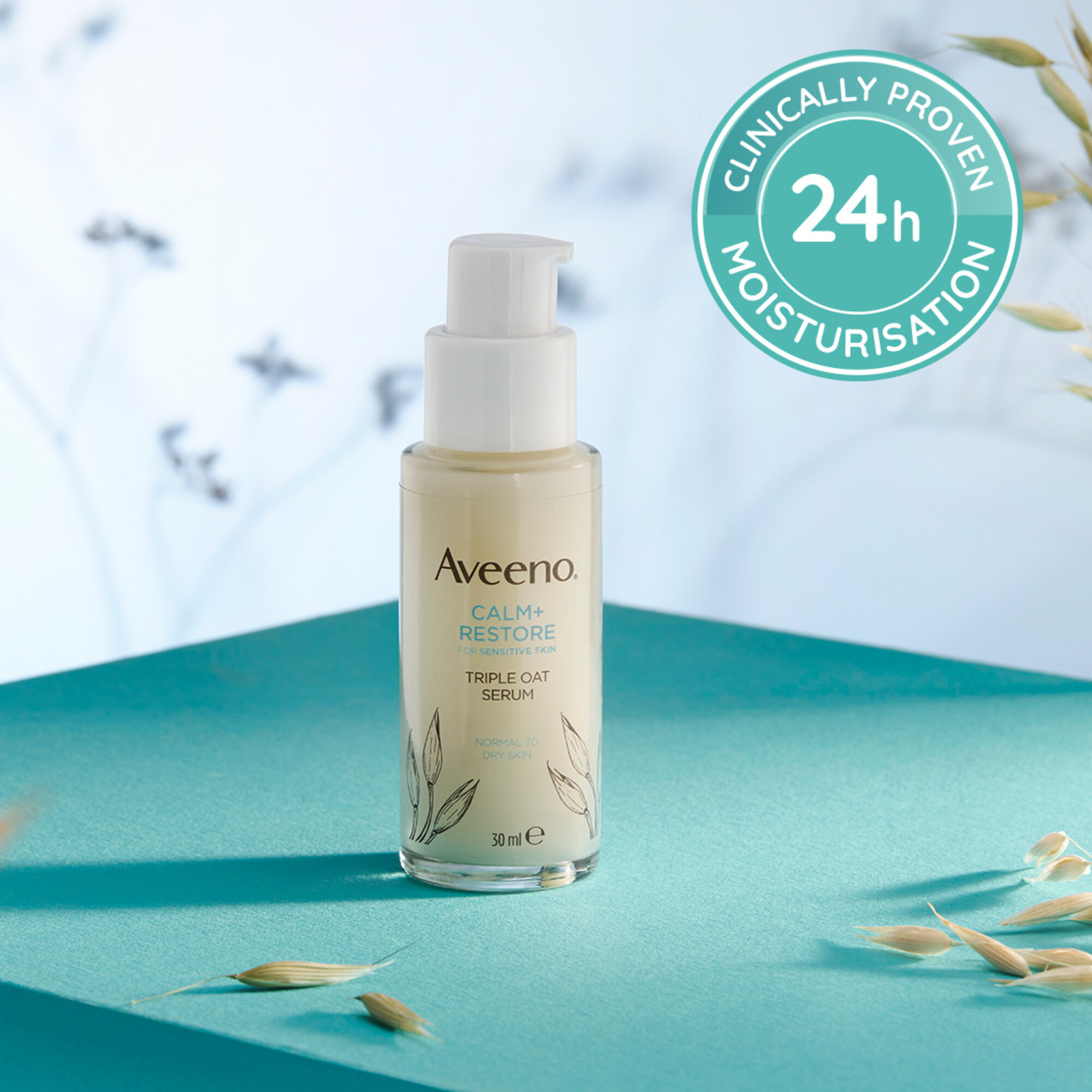Aveeno Face Calm + Restore Sensitive Skin Triple Oat Serum 30ml - Image 10