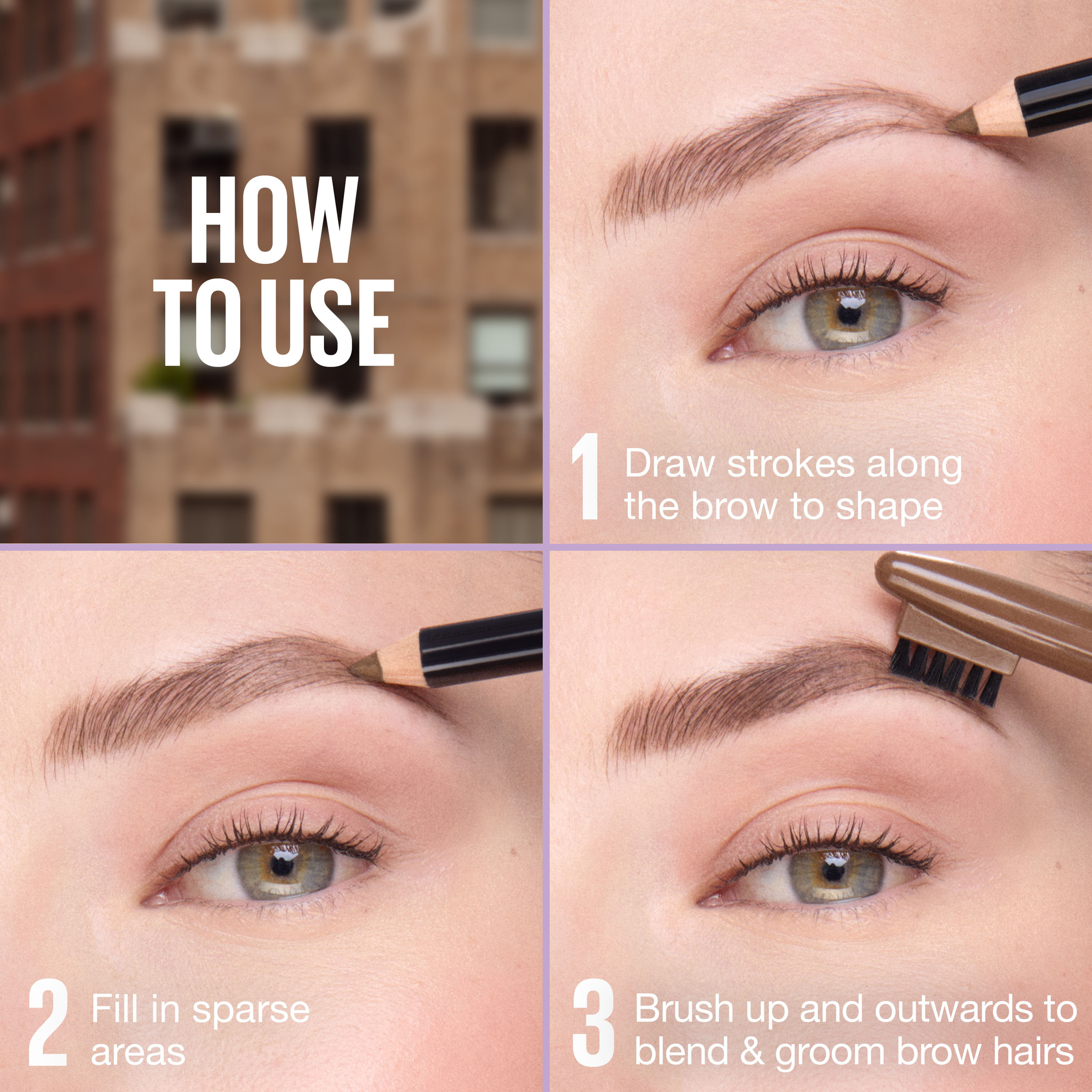 Maybelline Brow Shaper 05 Deep Brown 1 each - Image 8