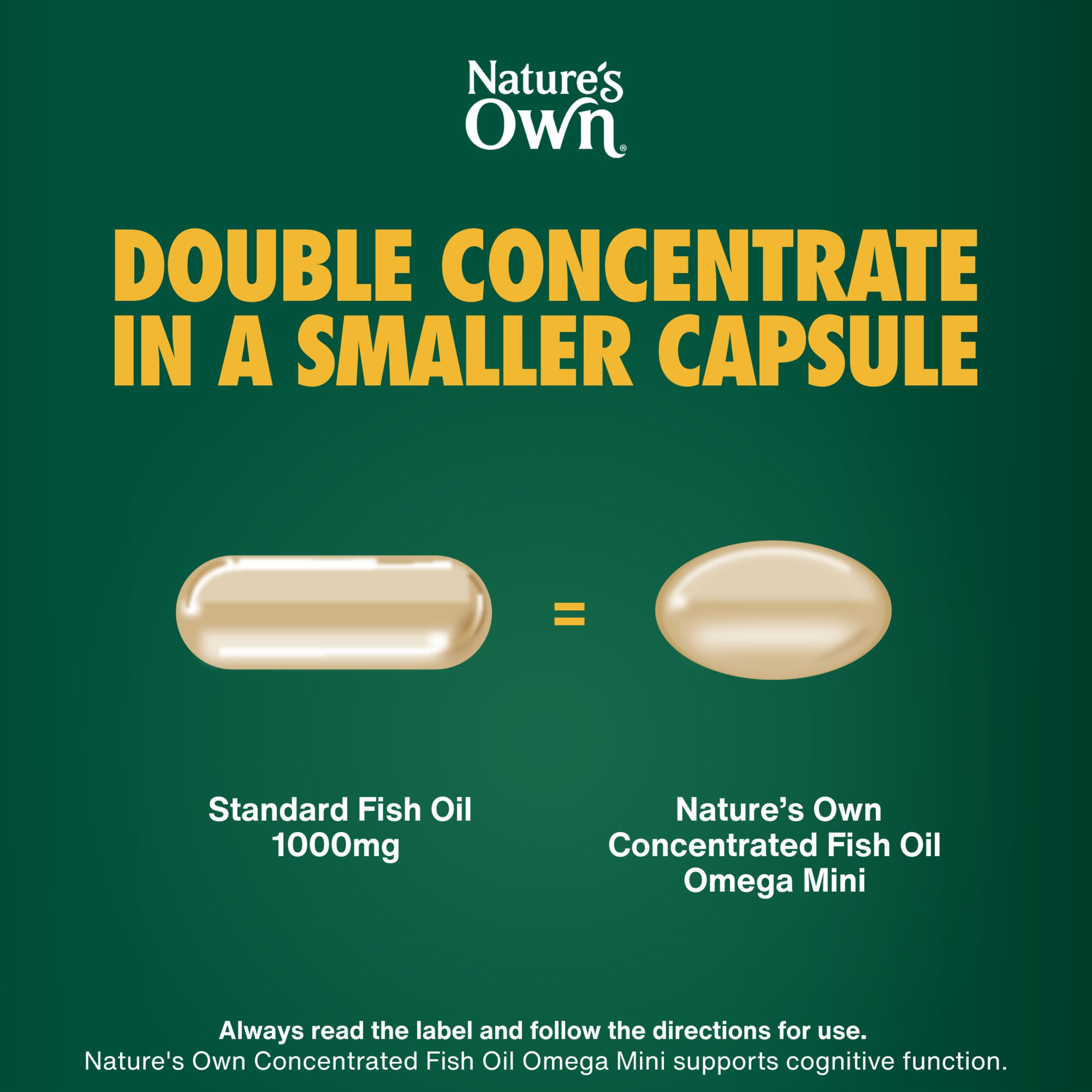 Nature's Own Concentrated Omega Mini 250 soft gel capsules - Image 5