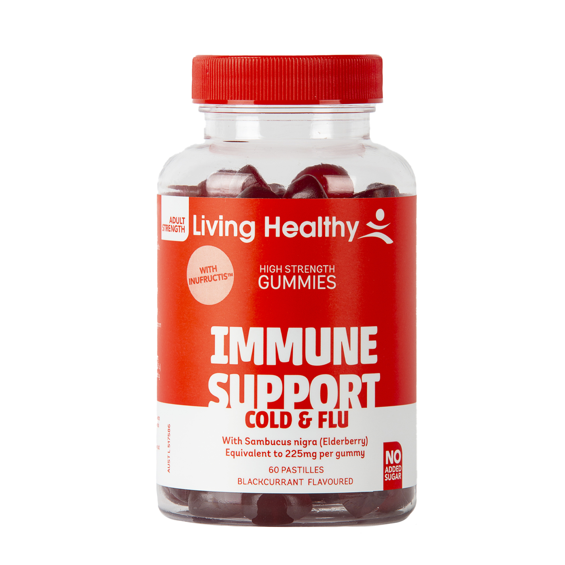 Living Healthy Gummies Immune Support 60 pastilles - Image 1