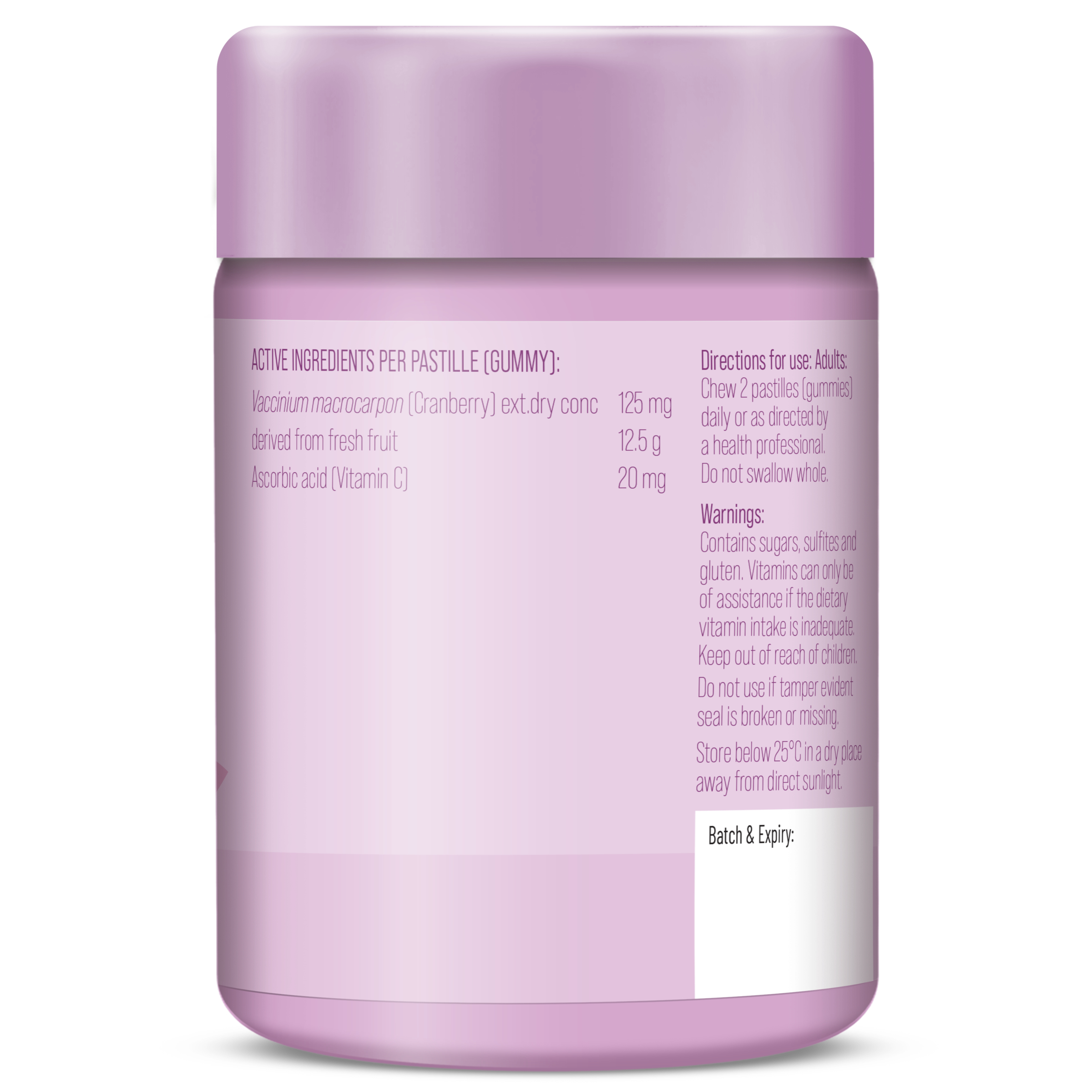 Isowhey Women's Health Cranberry Gummies 60 each - Image 3