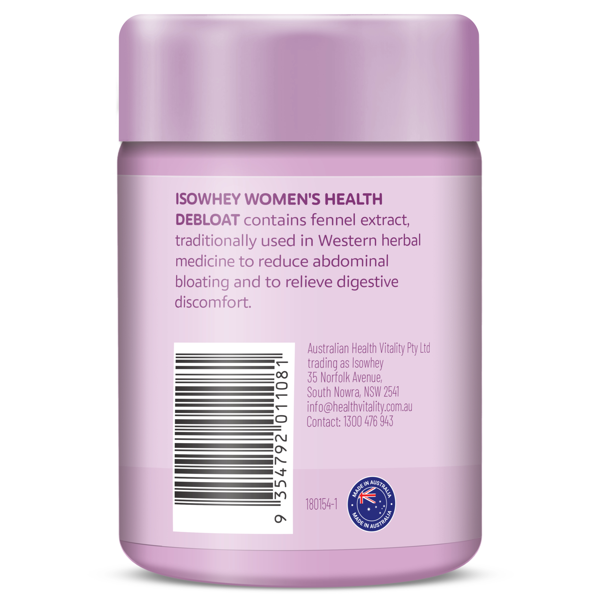 Isowhey Women's Health Debloat Tabs 60 each - Image 2