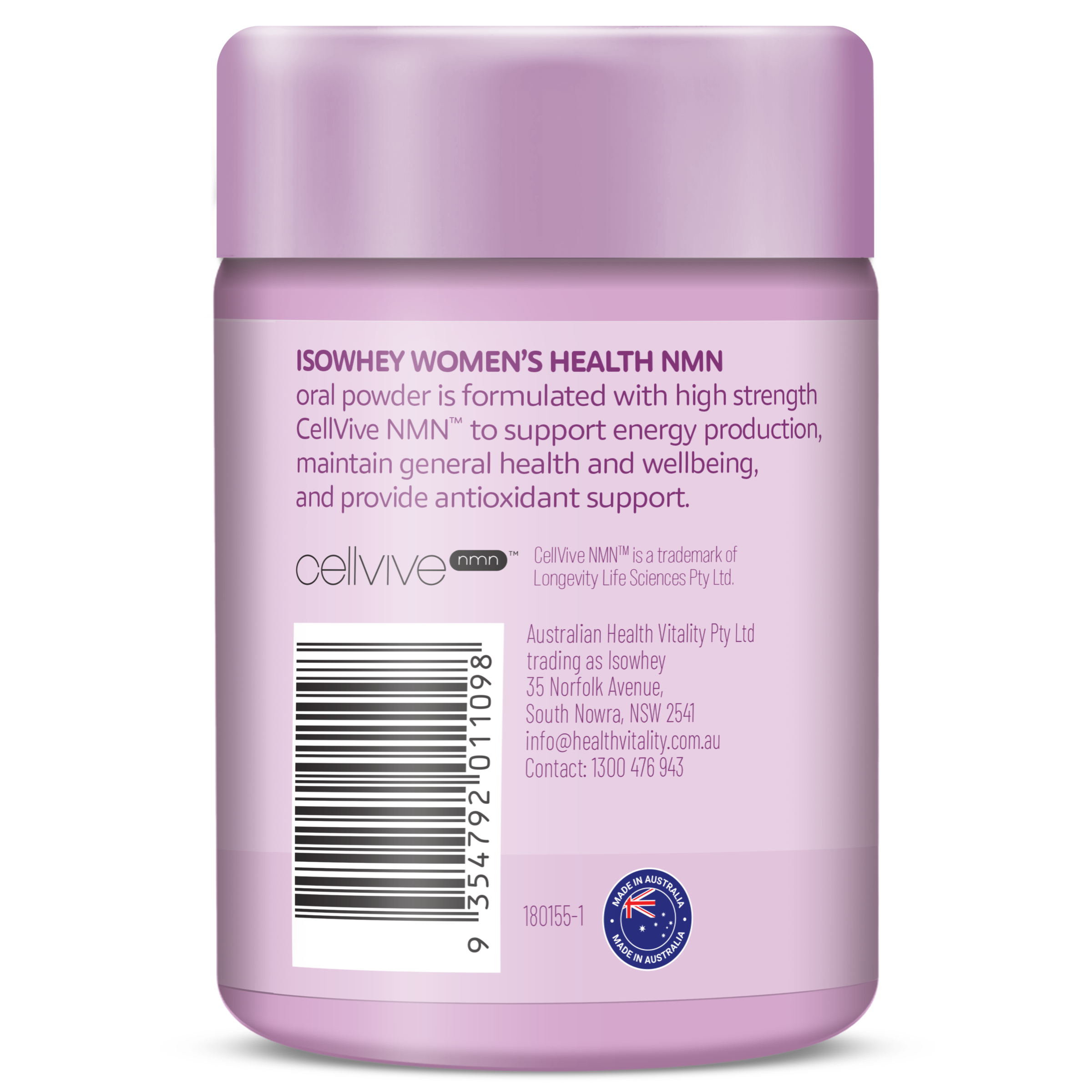 Isowhey Women's Health NMN 150g - Image 2