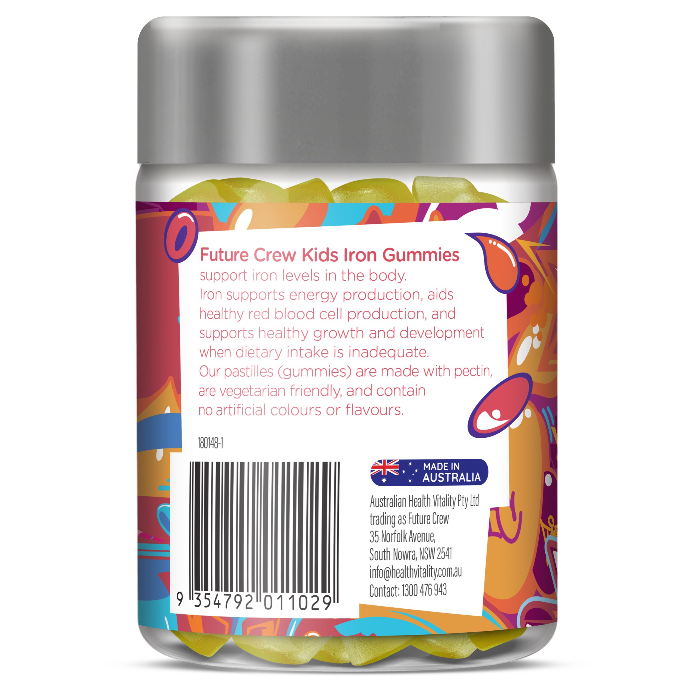 Future Crew Kids Iron Gummies 60 each - Image 3