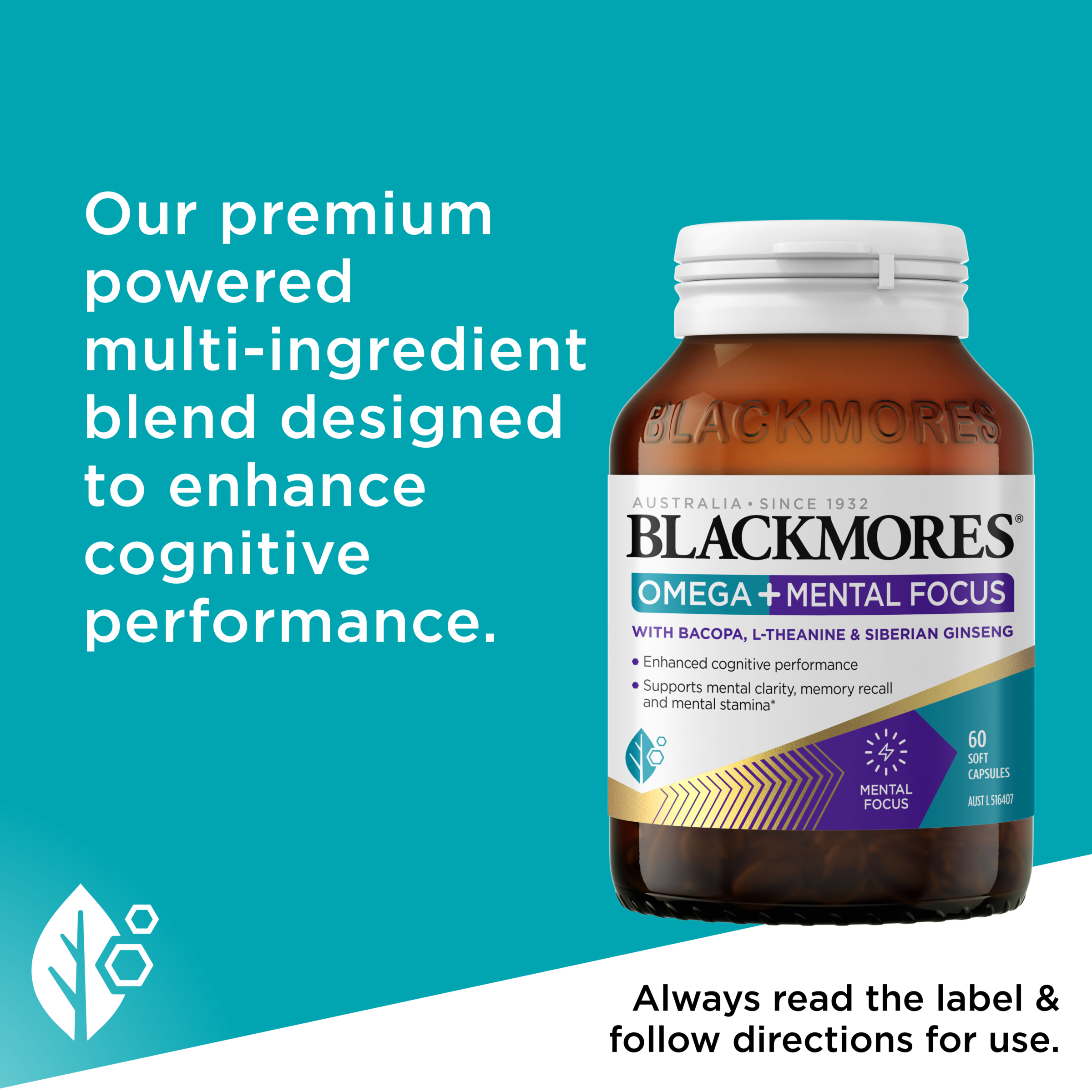 Blackmores Omega + Mental Focus 60 capsules - Image 6