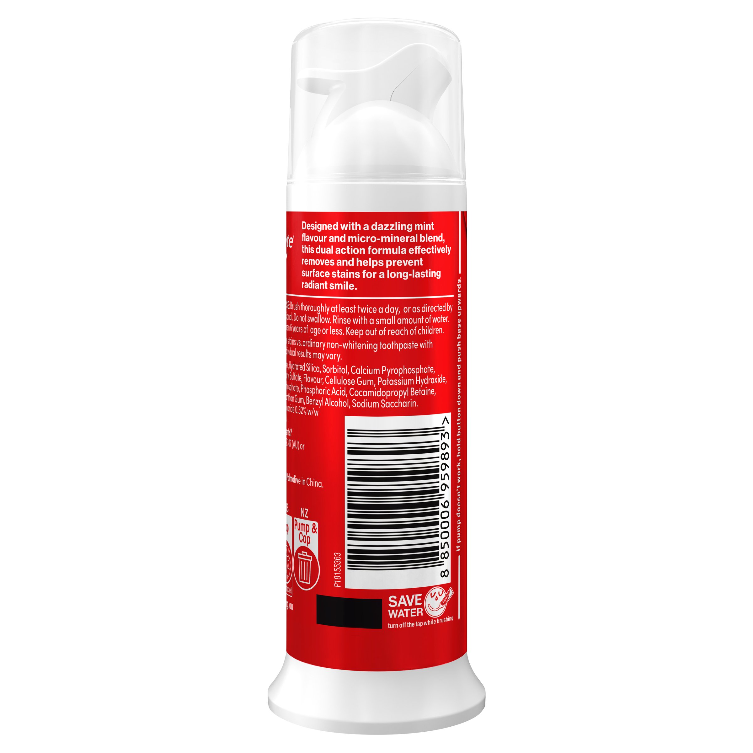 Colgate Optic White Toothpaste Pump 100g - Image 3