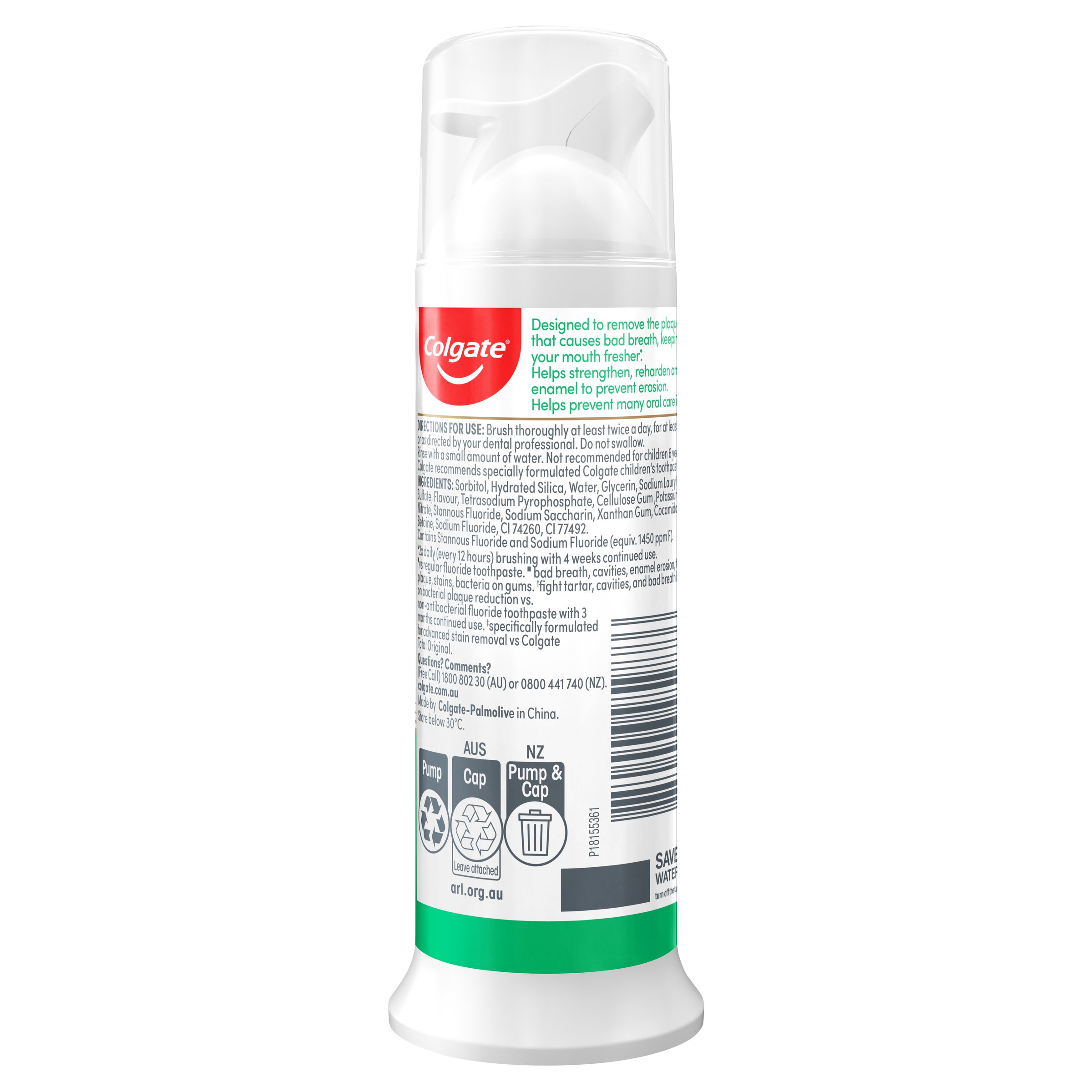 Colgate Total Toothpaste Pump 130g - Image 2