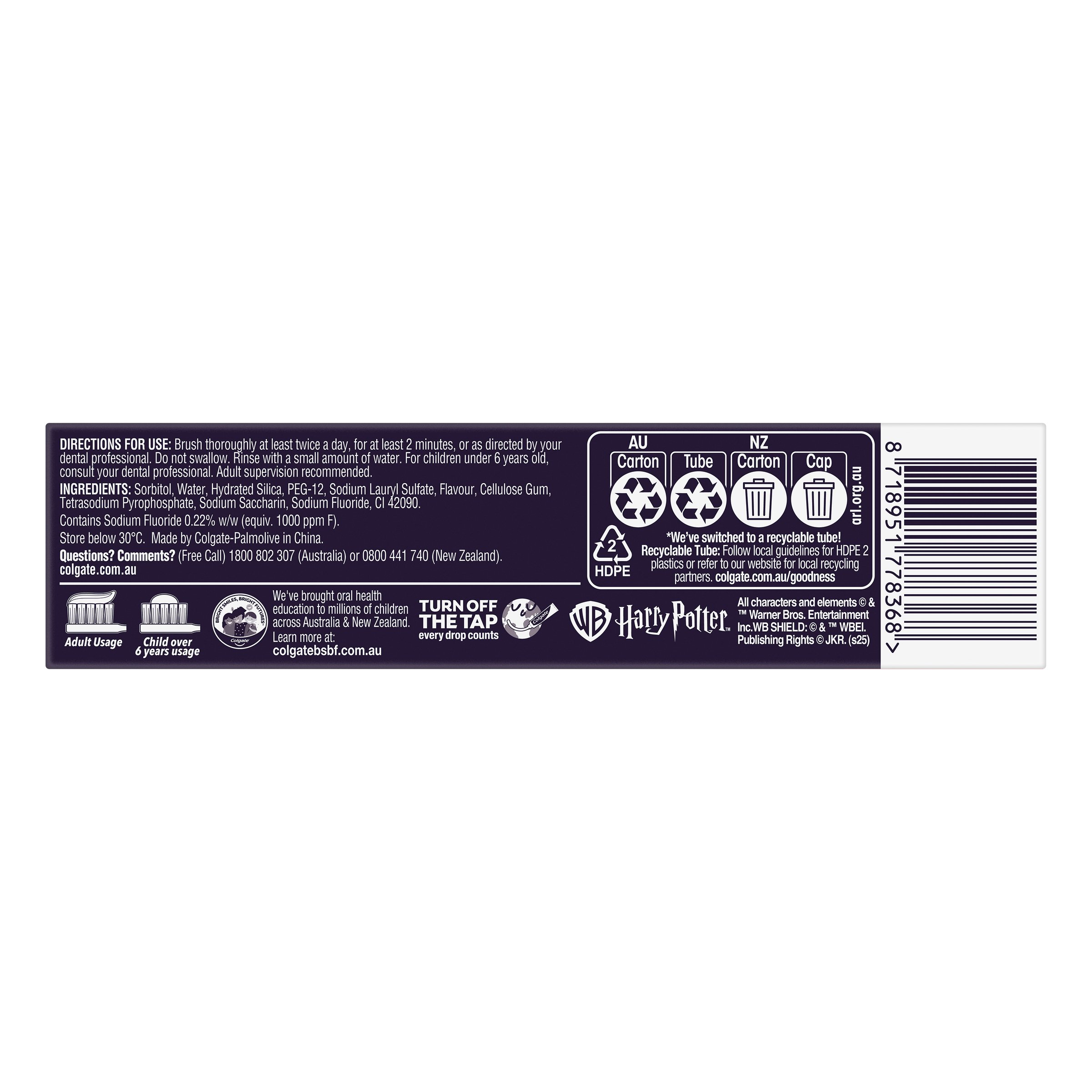 Colgate Harry Potter Toothpaste 100g - Image 2