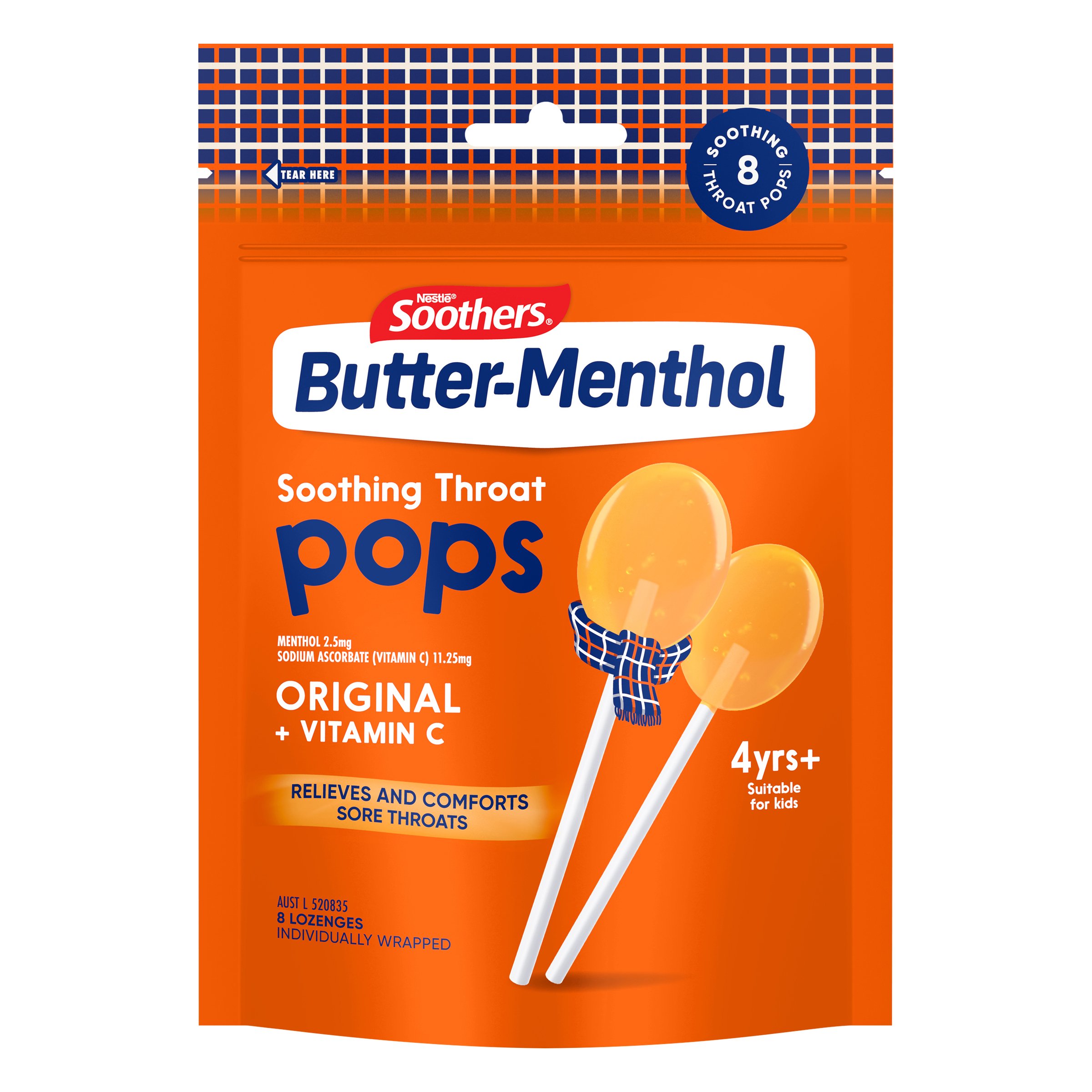 Butter Menthol Pops 8pk 1g - Image 1