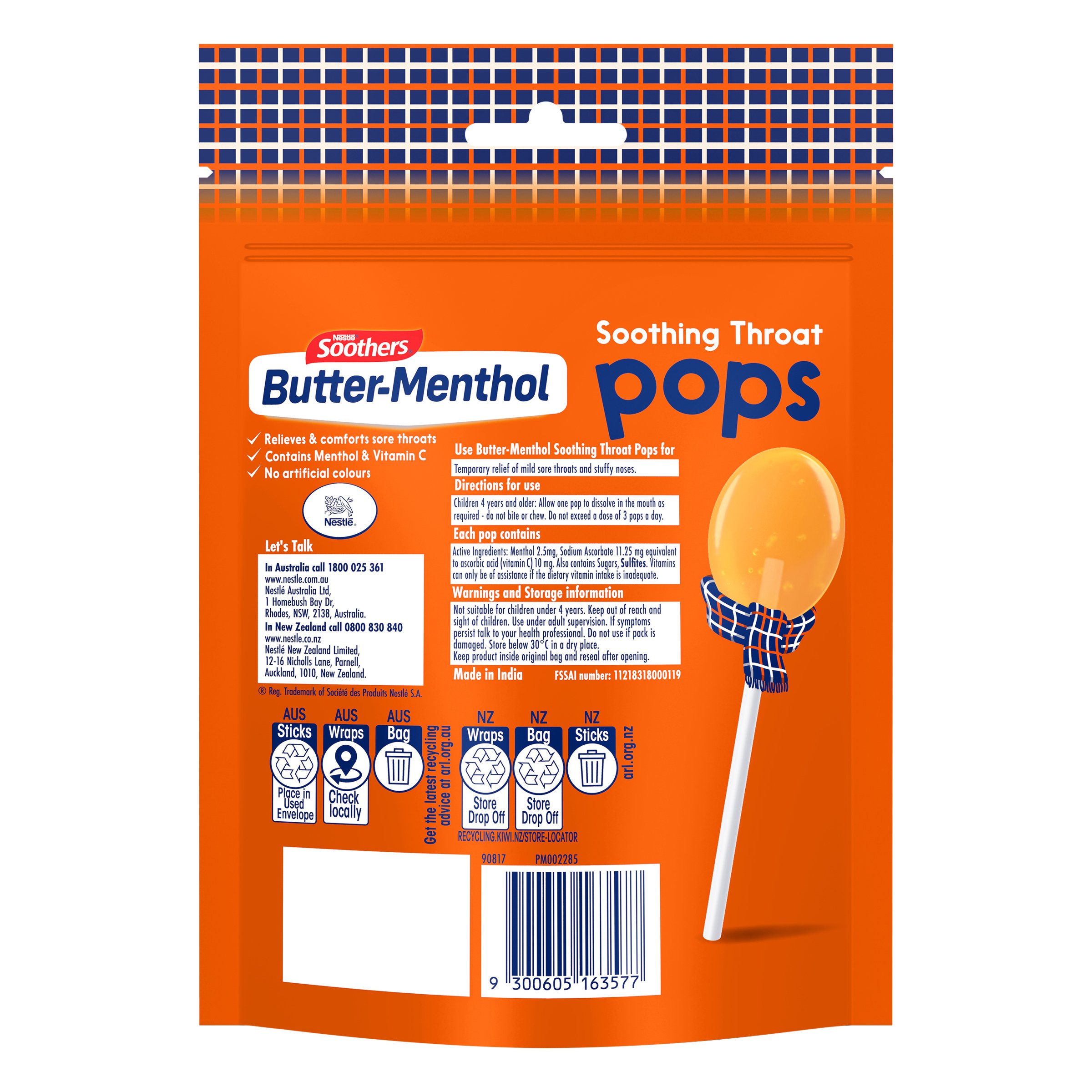 Butter Menthol Pops 8pk 1g - Image 2