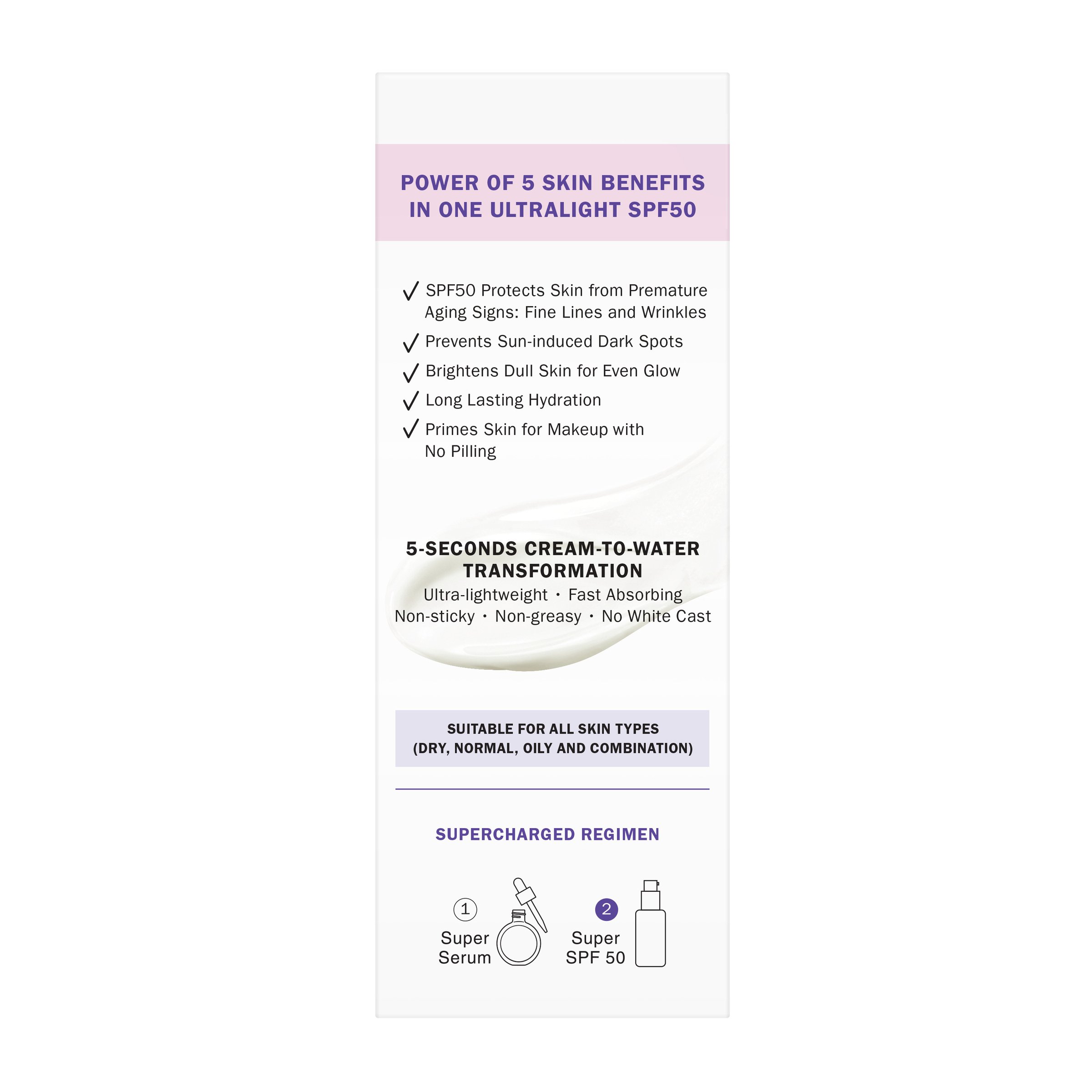 Olay Super SPF50 With Broad Spectrum Protection UVA & UVB 50ml - Image 2