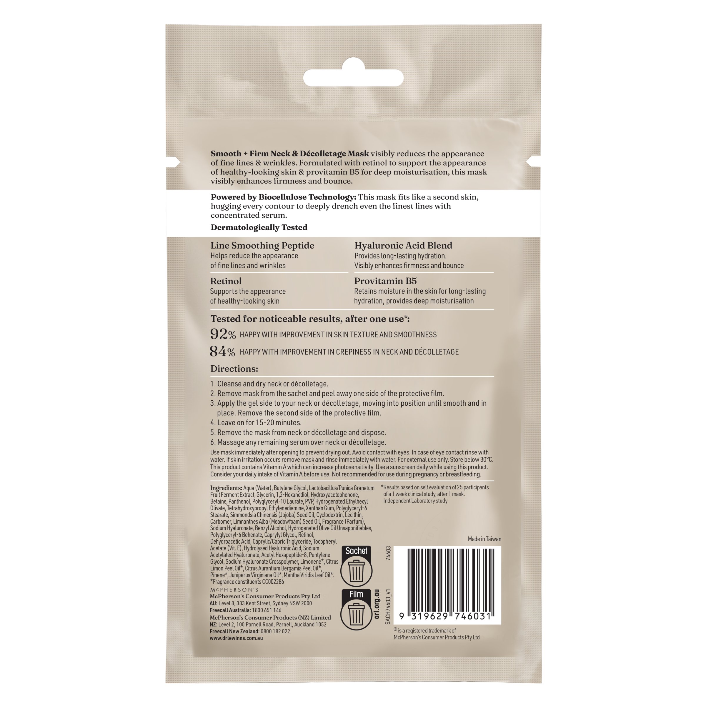 Dr. Lewinn's Smooth Firming Neck Mask - Image 2