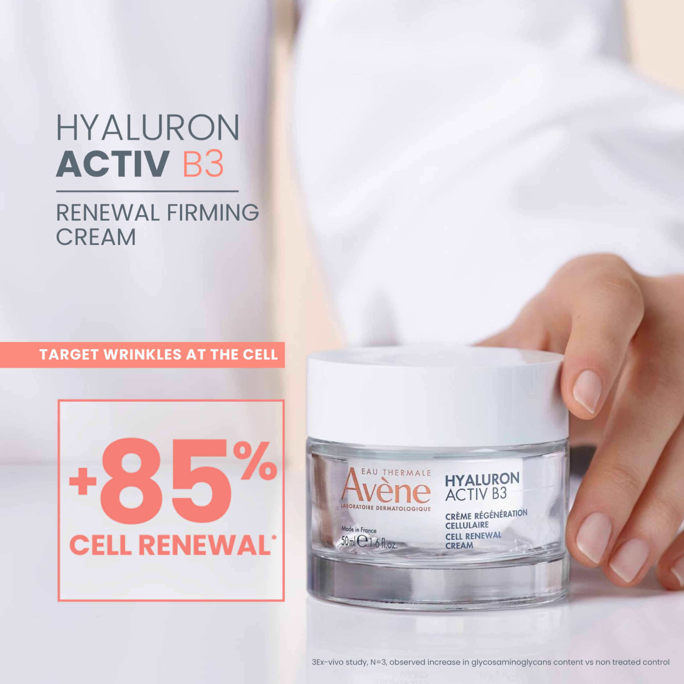Avene Hyaluron Activ B3 Renewal Firming Cream  50ml - Image 7