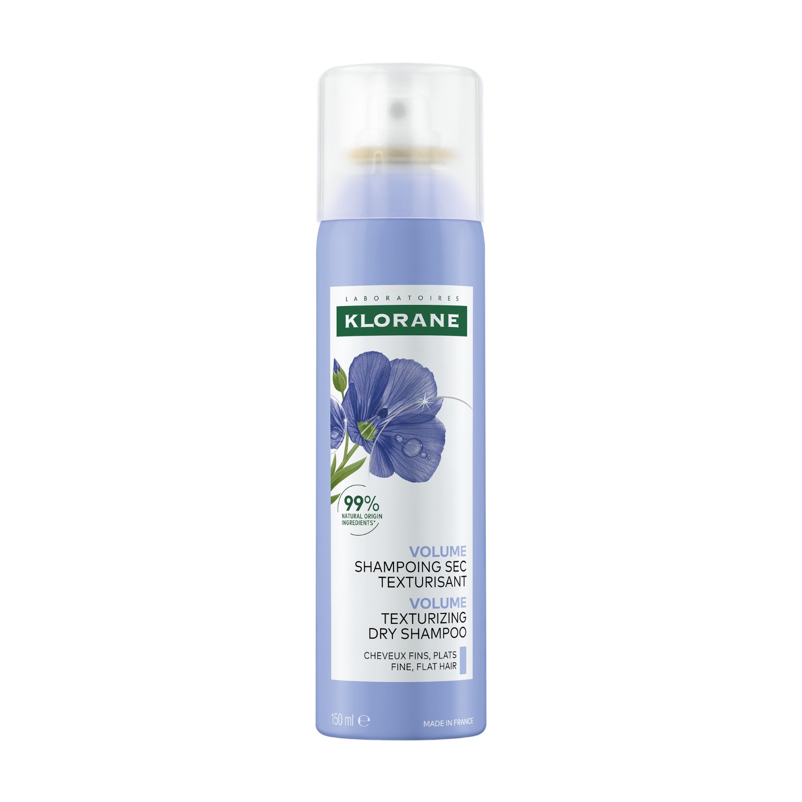 Klorane Volume Texturizing Dry Shampoo With Organic Flax 150ml - Image 1